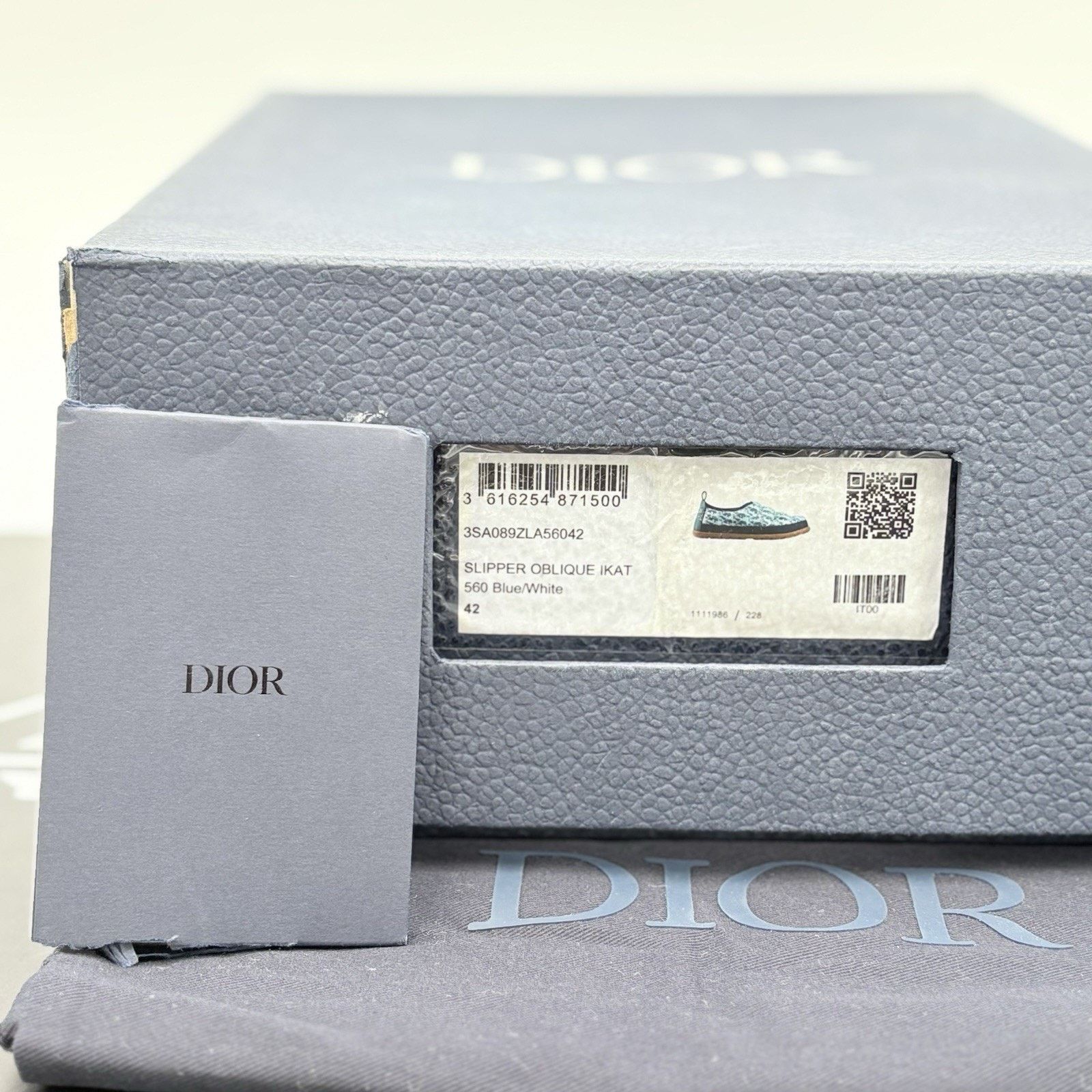 Dior Dior Snow Quilted Puffer Oblique Slipper ' Blue '| EXCELLENT Size US 9 / EU 42 - 15 Thumbnail
