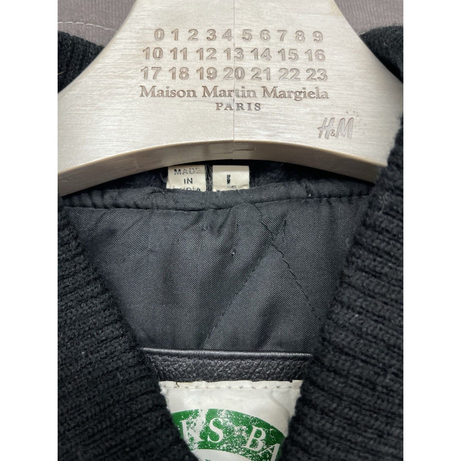 Other VTG Lipton Tea Racing Promo Varsity Jacket Black Leather Woo Size US L / EU 52-54 / 3 - 4 Thumbnail