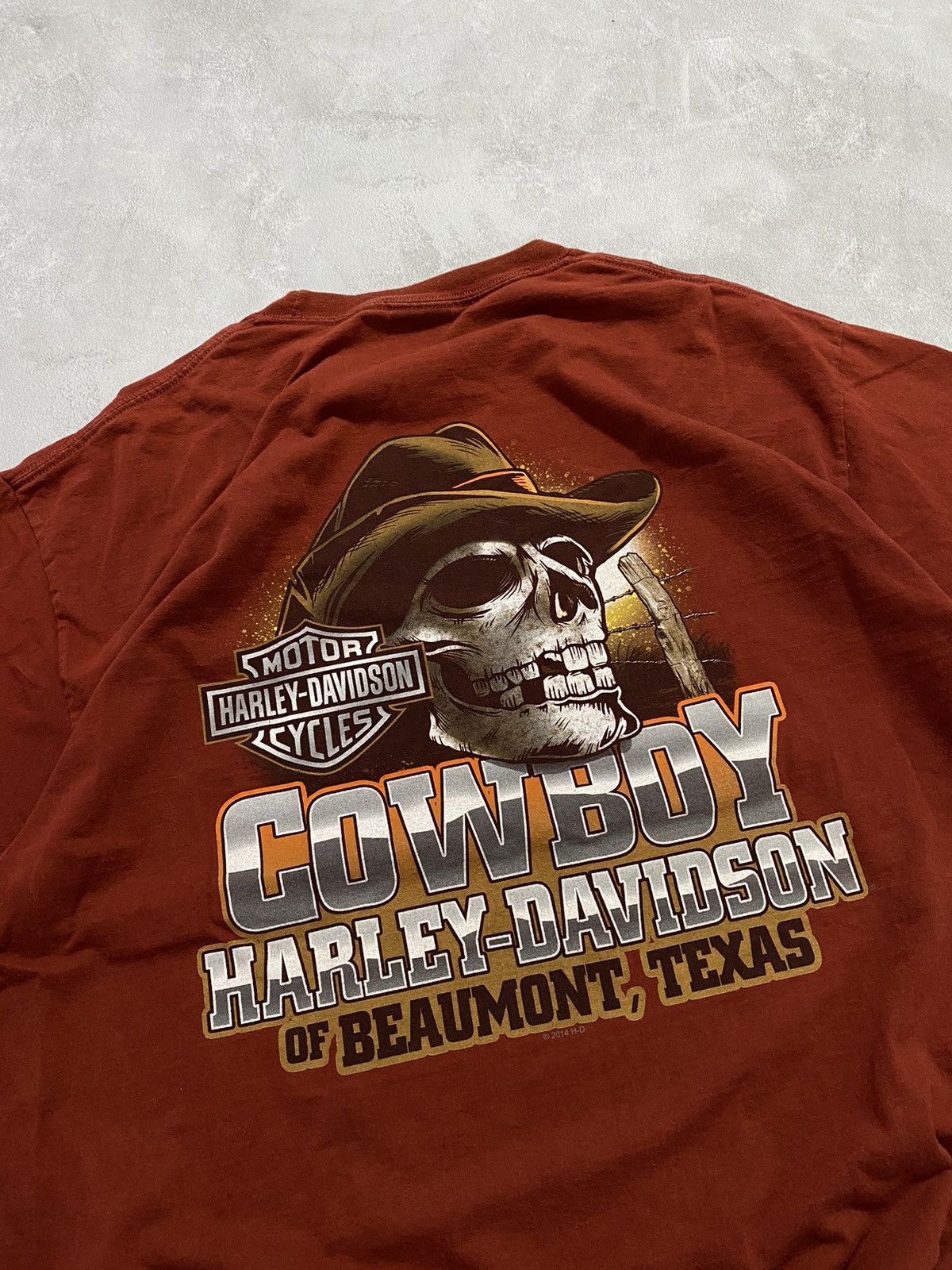 Harley Davidson Vintage 90s T-Shirt Harley Davidson Motor Cycles TEXAS Size US XL / EU 56 / 4 - 2 Thumbnail