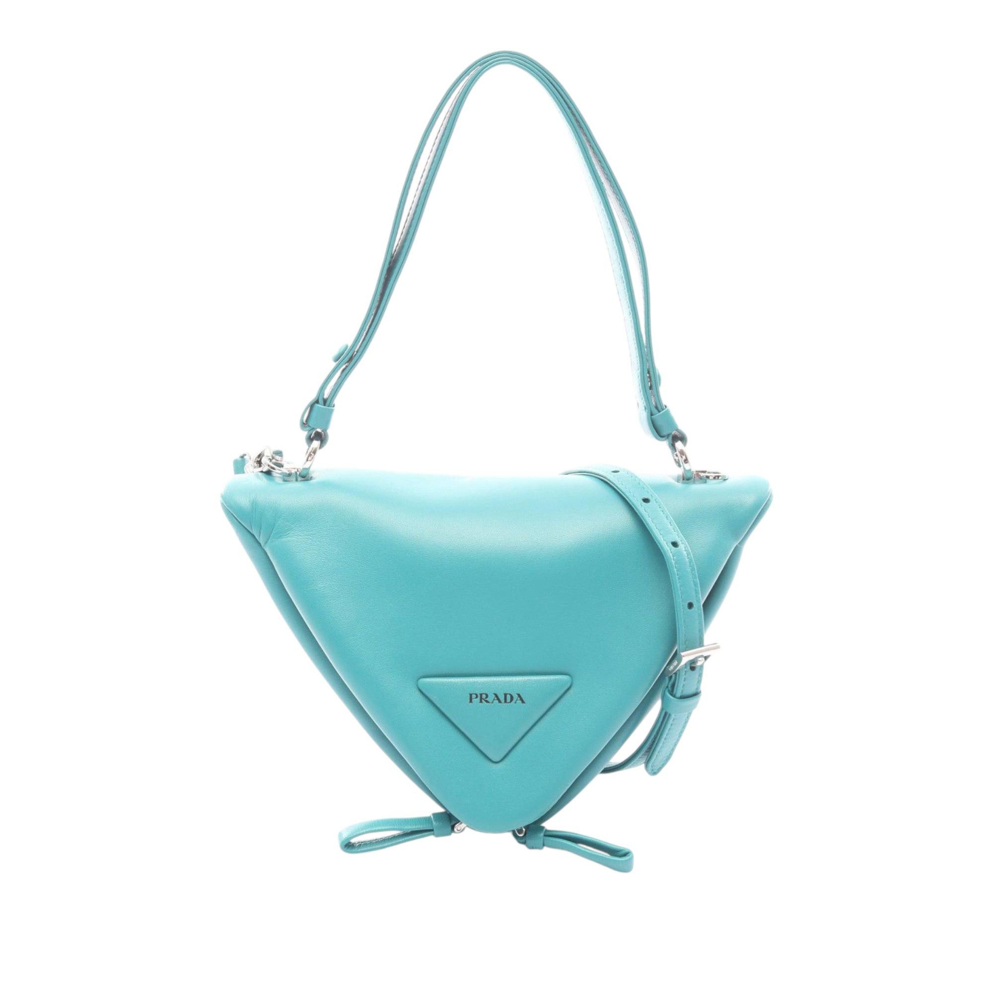 Prada Nappa Padded Signaux Triangle Satchel Size ONE SIZE - 1 Thumbnail