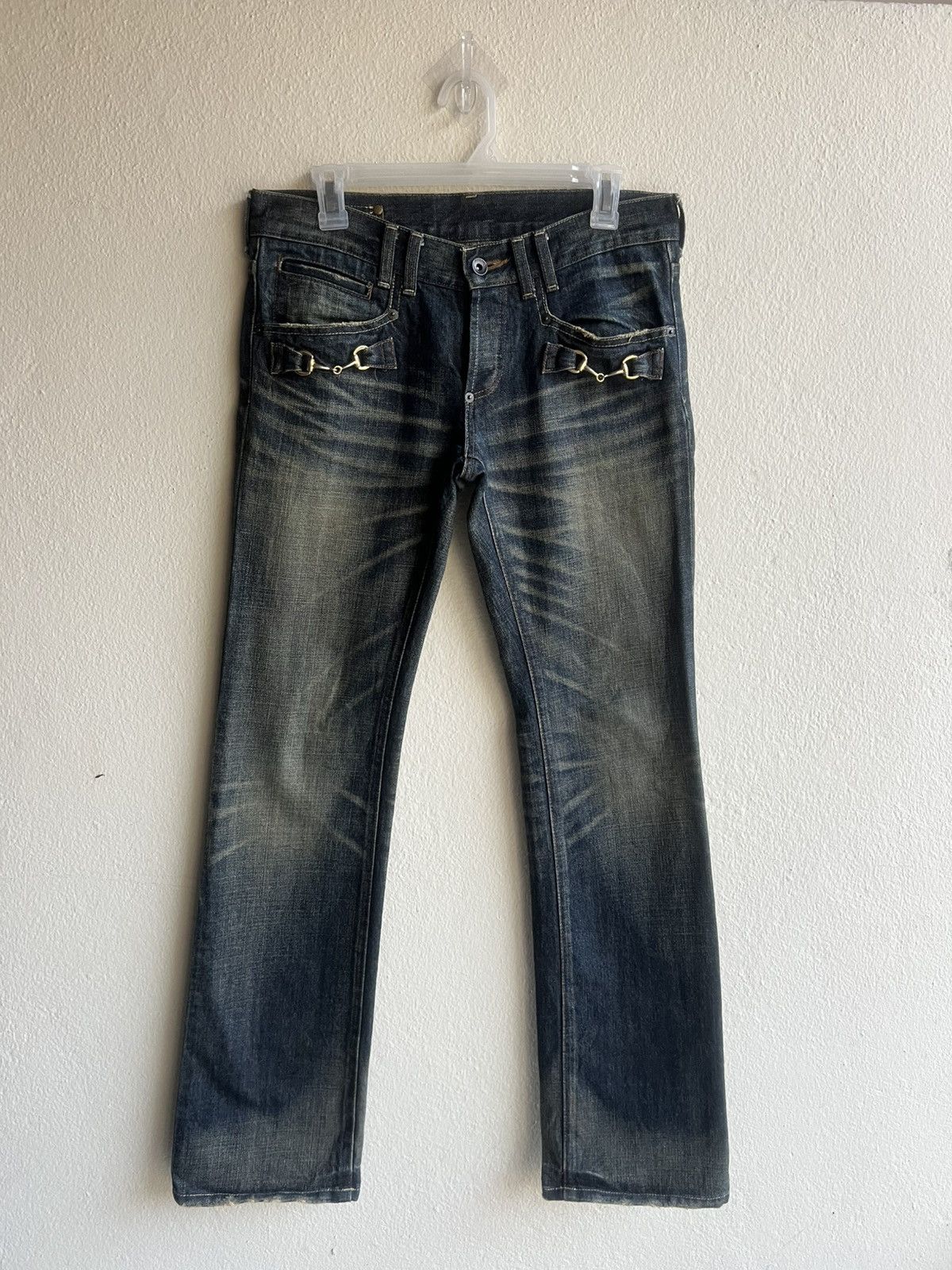 BUFFALO BOBS Vintage Buffalo Jeans Distressed Mud Denim Bootcut Jeans Size US 30 / EU 46 - 23 Thumbnail