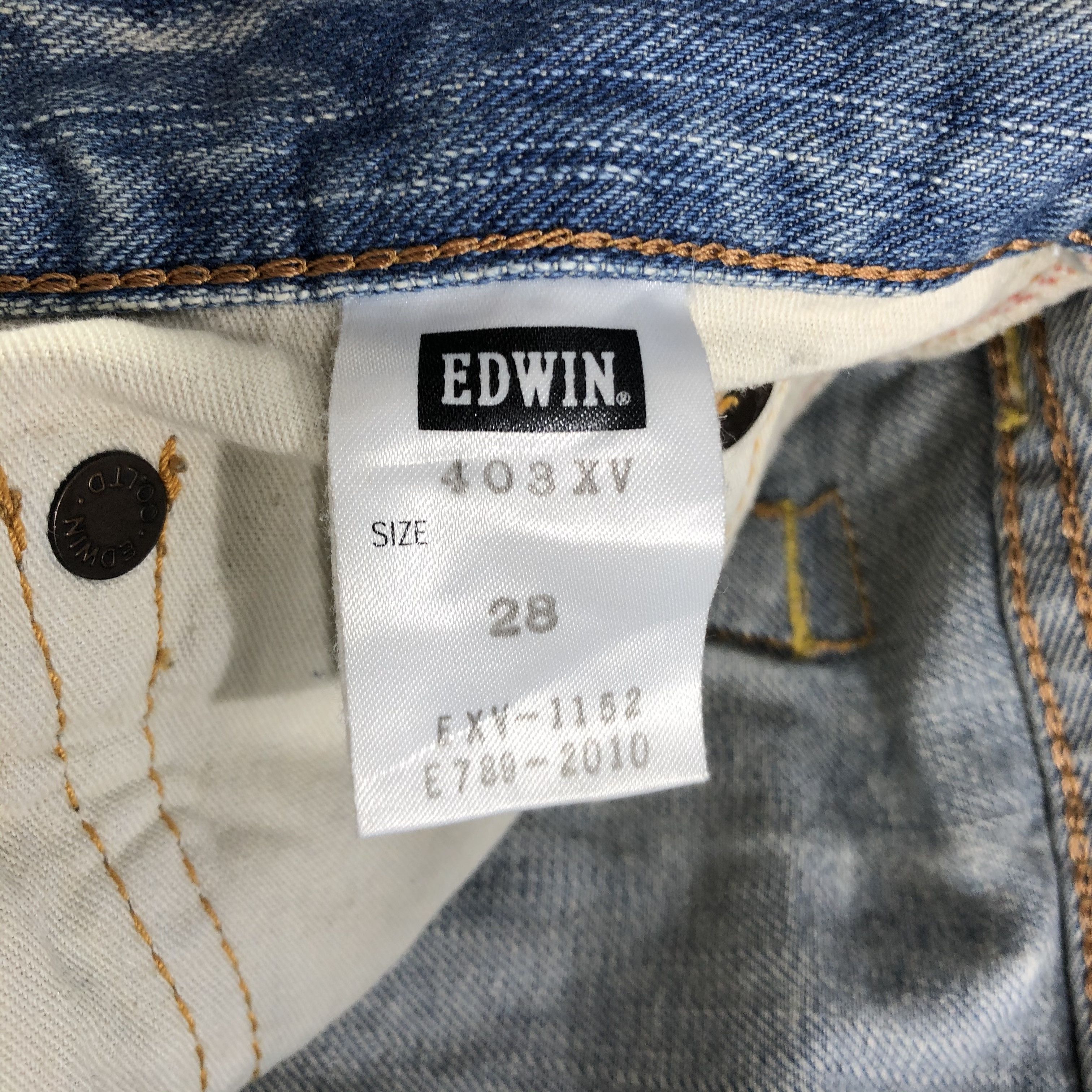 Edwin Edwin XV Jeans Ripped Patchwork Denim KJ2541 Size US 28 / EU 44 - 10 Thumbnail