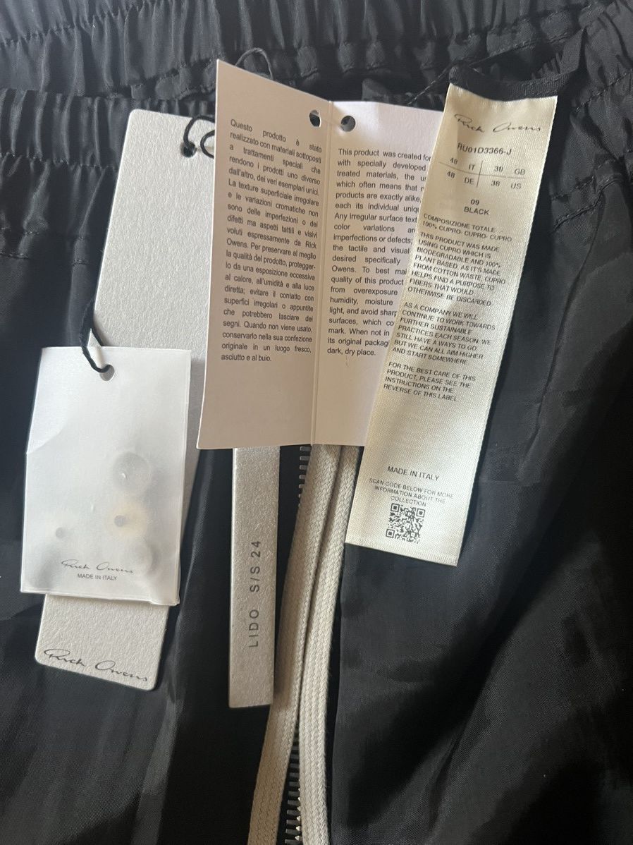 Rick Owens SS’24 LIDO BELA SATIN TROUSERS Size US 32 / EU 48 - 6 Thumbnail
