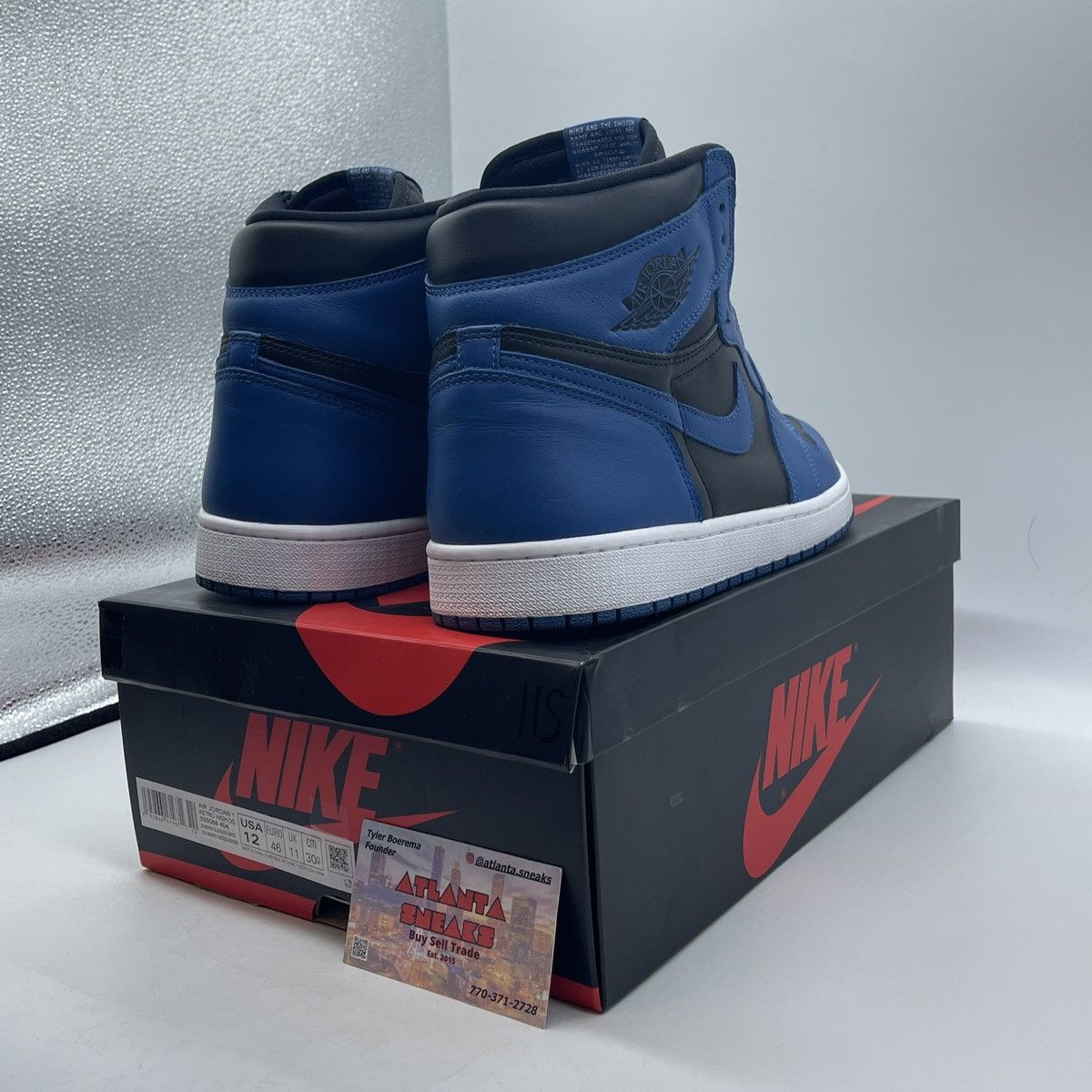 Jordan Brand Air Jordan 1 high dark marine blue Size US 12 / EU 45 - 5 Thumbnail