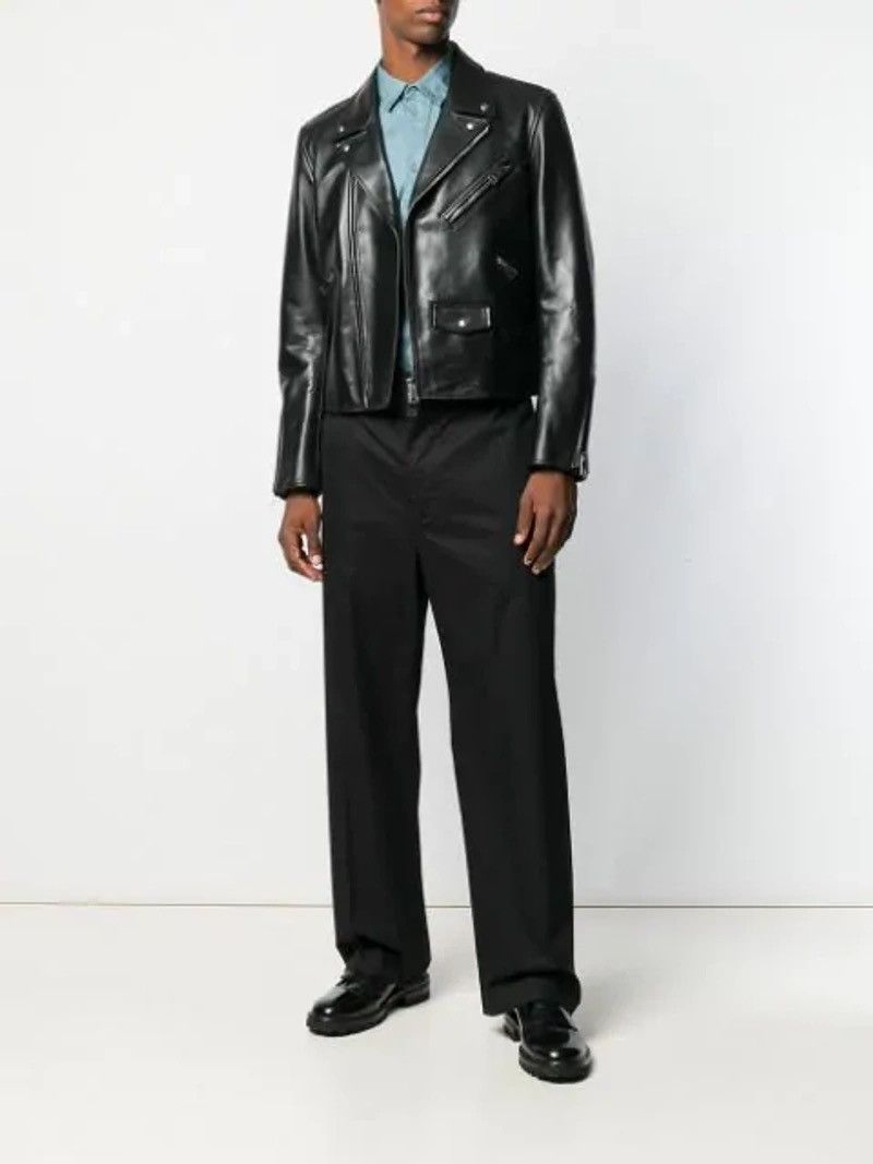 Bottega Veneta 🔥$5.3K VALUE🔥Pre-Fall 2019 Black Leather Moto Jacket Size US L / EU 52-54 / 3 - 2 Thumbnail
