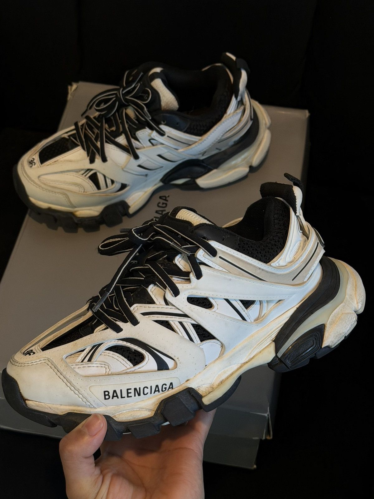 Balenciaga Balenciaga Track Sneakers White/Black Size US 6 / IT 36 - 3 Thumbnail