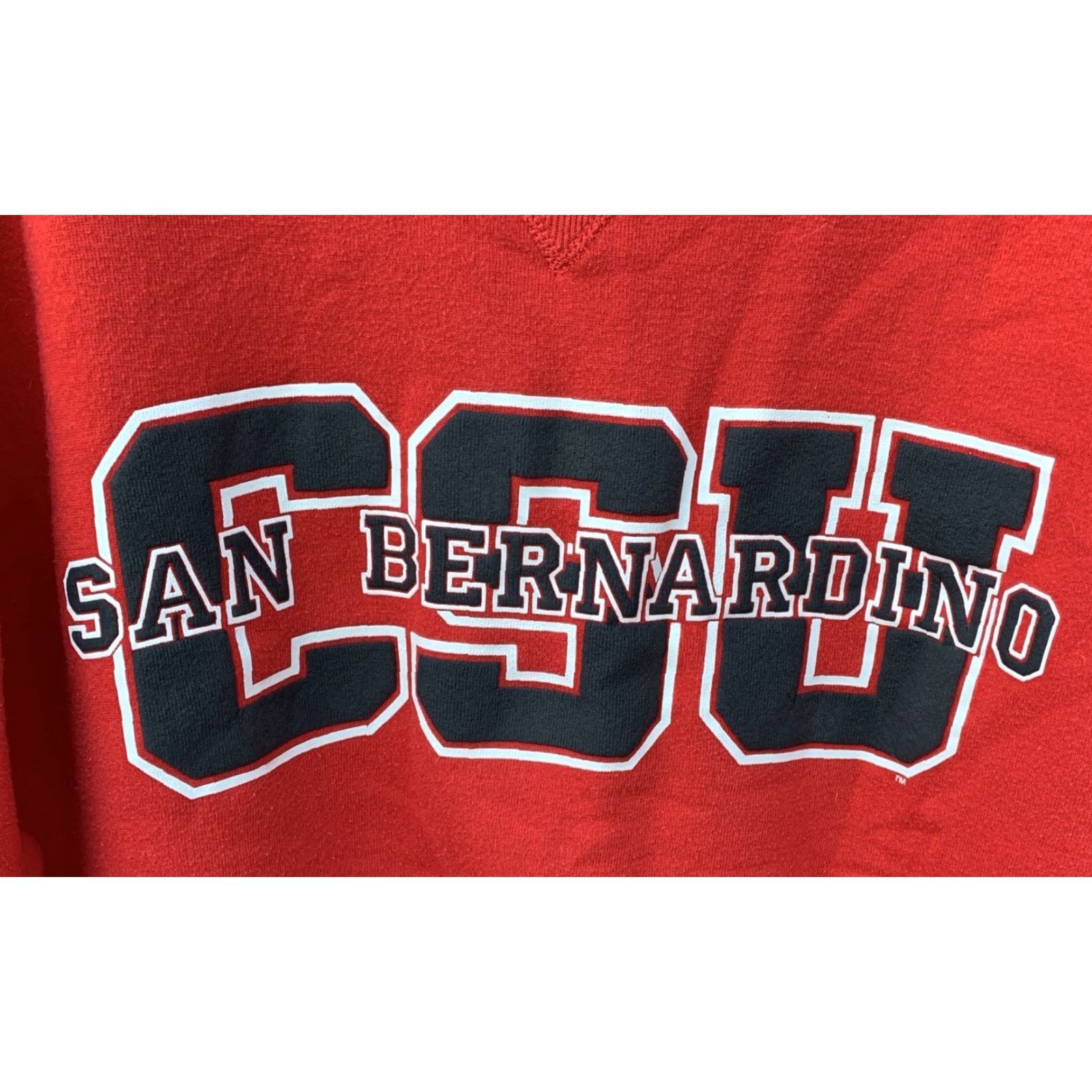 Russell Athletic VINTAGE Russell Athletic CSU San Bernardino Graphic Sweatshirt XL Men Red USA Pullover Graphic Print Size US XL / EU 56 / 4 - 3 Thumbnail
