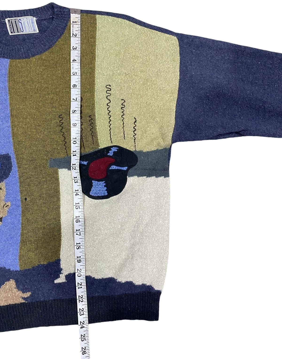 Vintage Rare MIMI SPIRIT Embroidery knitwear CrewNeck Size US L / EU 52-54 / 3 - 20 Thumbnail