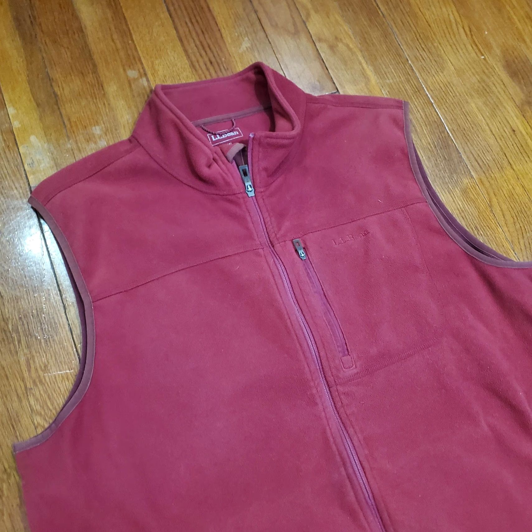 Vintage L.L.Bean Vest Mens 2XL Red Polartec Full Zip Outdoor Casual Warm Fleece Size US XXL / EU 58 / 5 - 3 Thumbnail