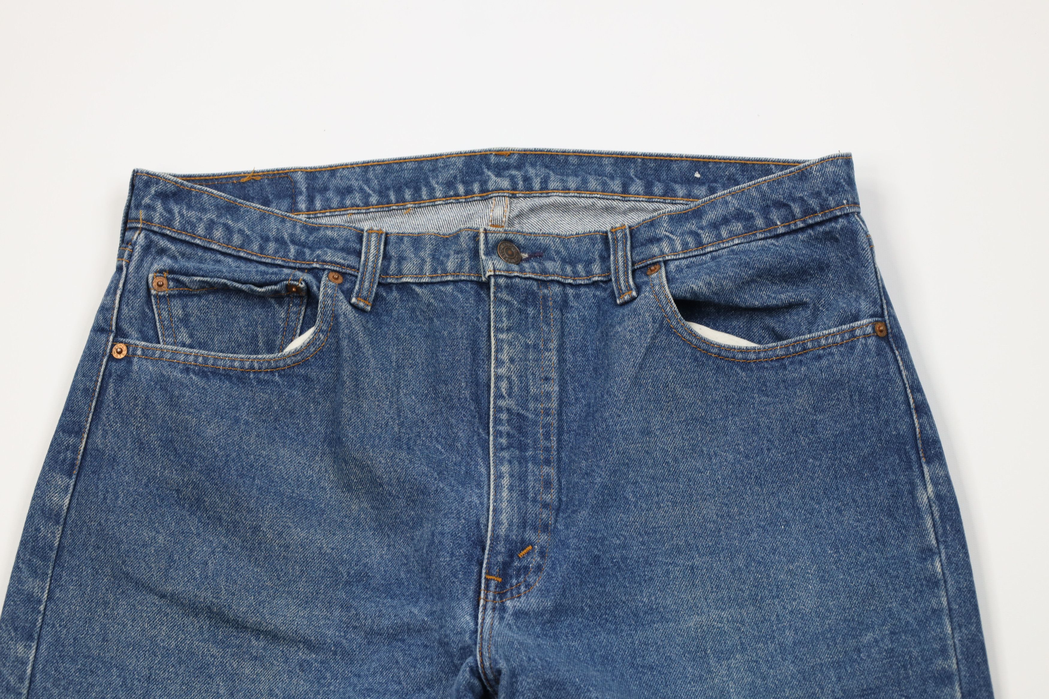 Levi's Vintage 90s Levis 505xx Regular Straight Leg Jeans Blue USA Size US 36 / EU 52 - 2 Thumbnail