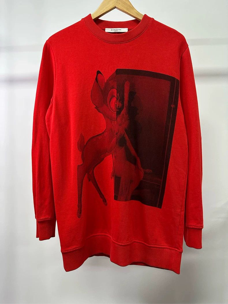 Givenchy Givenchy Red Double Deer Hoodie Size US S / EU 44-46 / 1 - 1 Thumbnail