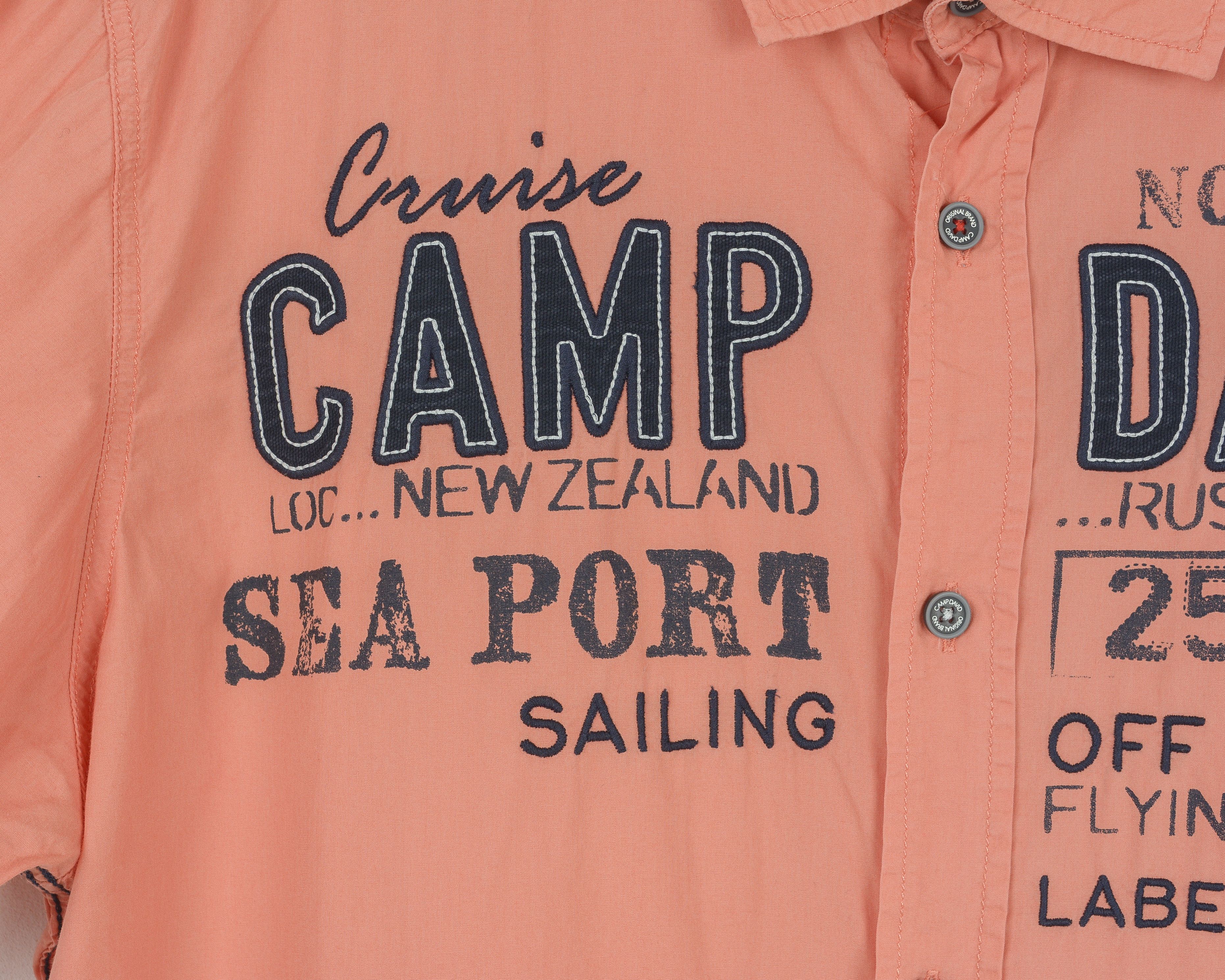 Camp David Short Sleeve Shirt Button Embroidery Casual Regular Fit Top Size US M / EU 48-50 / 2 - 3 Thumbnail