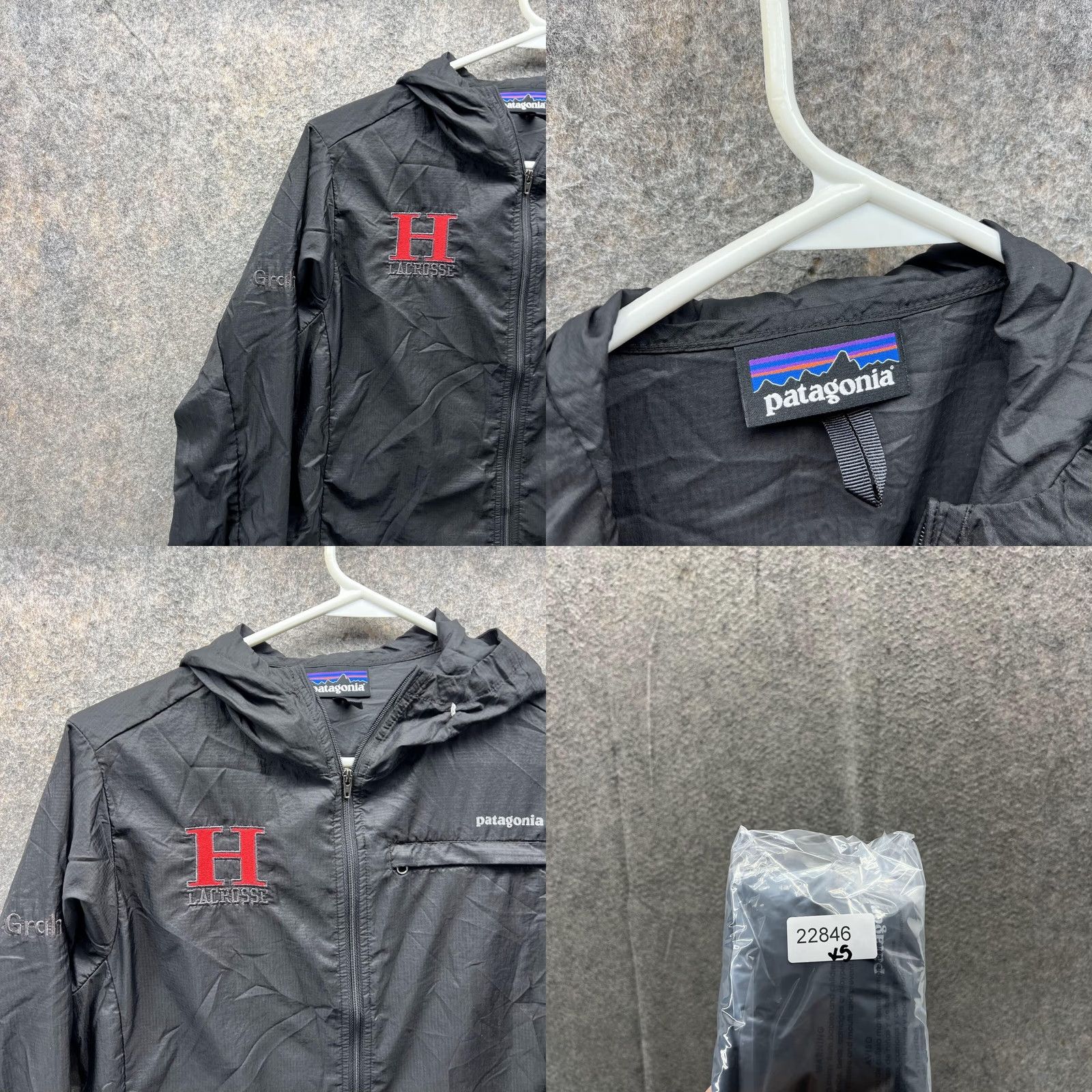 Patagonia Patagonia Jacket Men Small Black Hoodie Windbreaker Embroidered Logo H XS? Size US S / EU 44-46 / 1 - 8 Thumbnail