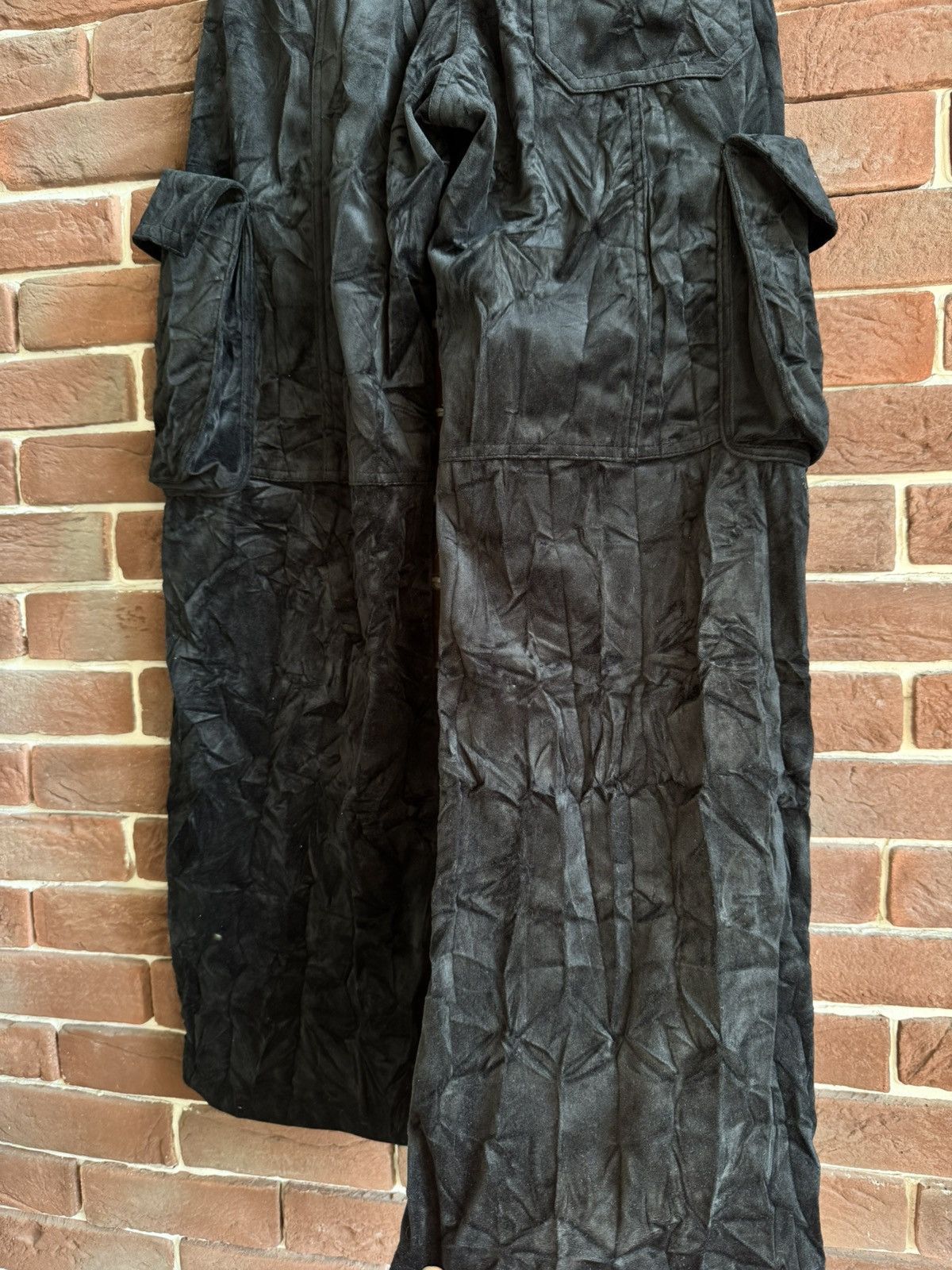 Acne Studios × Designer Rare Acne Studios Velvet Cargo Pants Black Hype Grail 32 Size 24" / US 00 / IT 34 - 7 Thumbnail