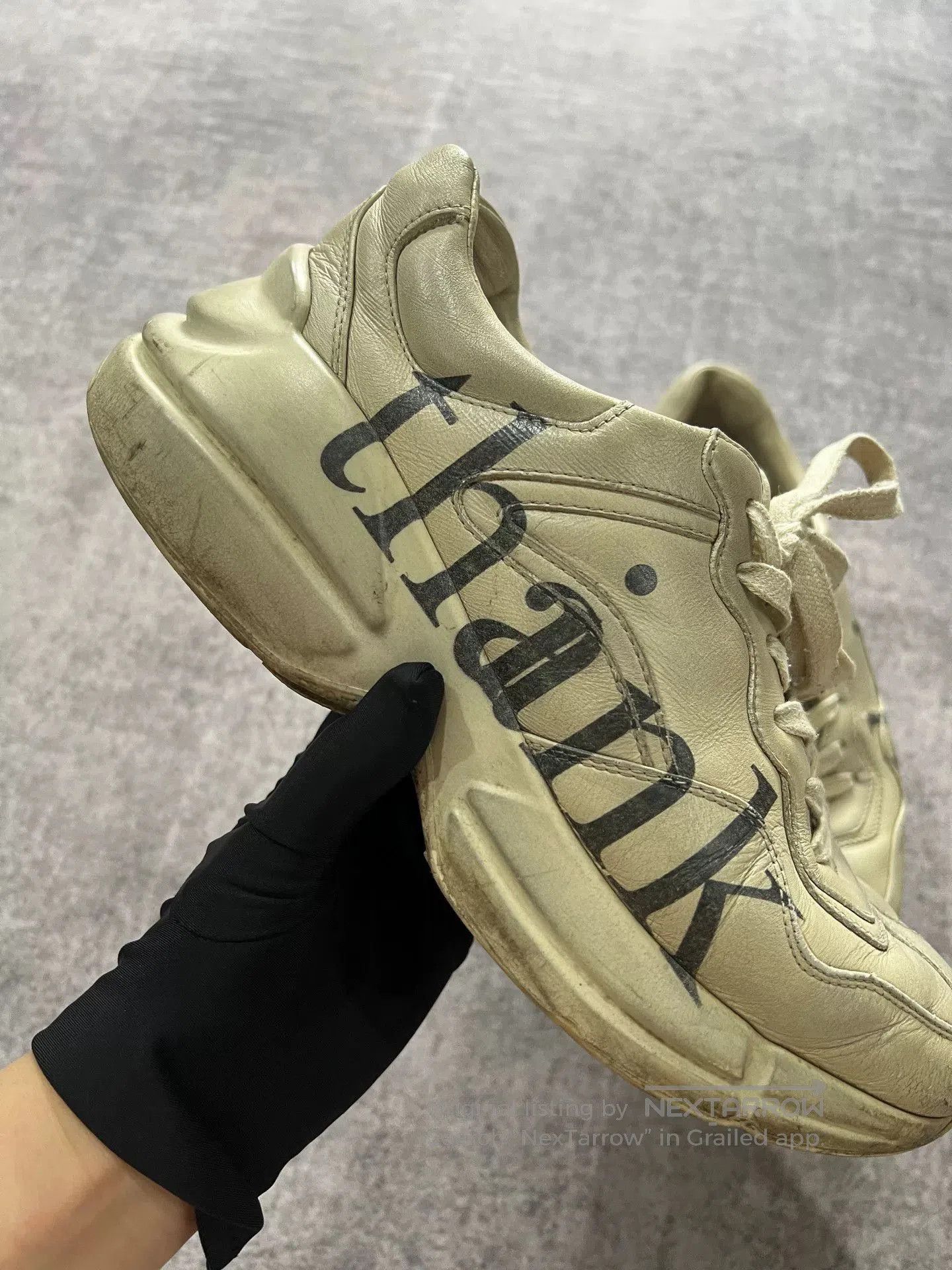 Gucci gucci dad shoes in light beige color. Size US 6.5 / EU 39-40 - 3 Thumbnail