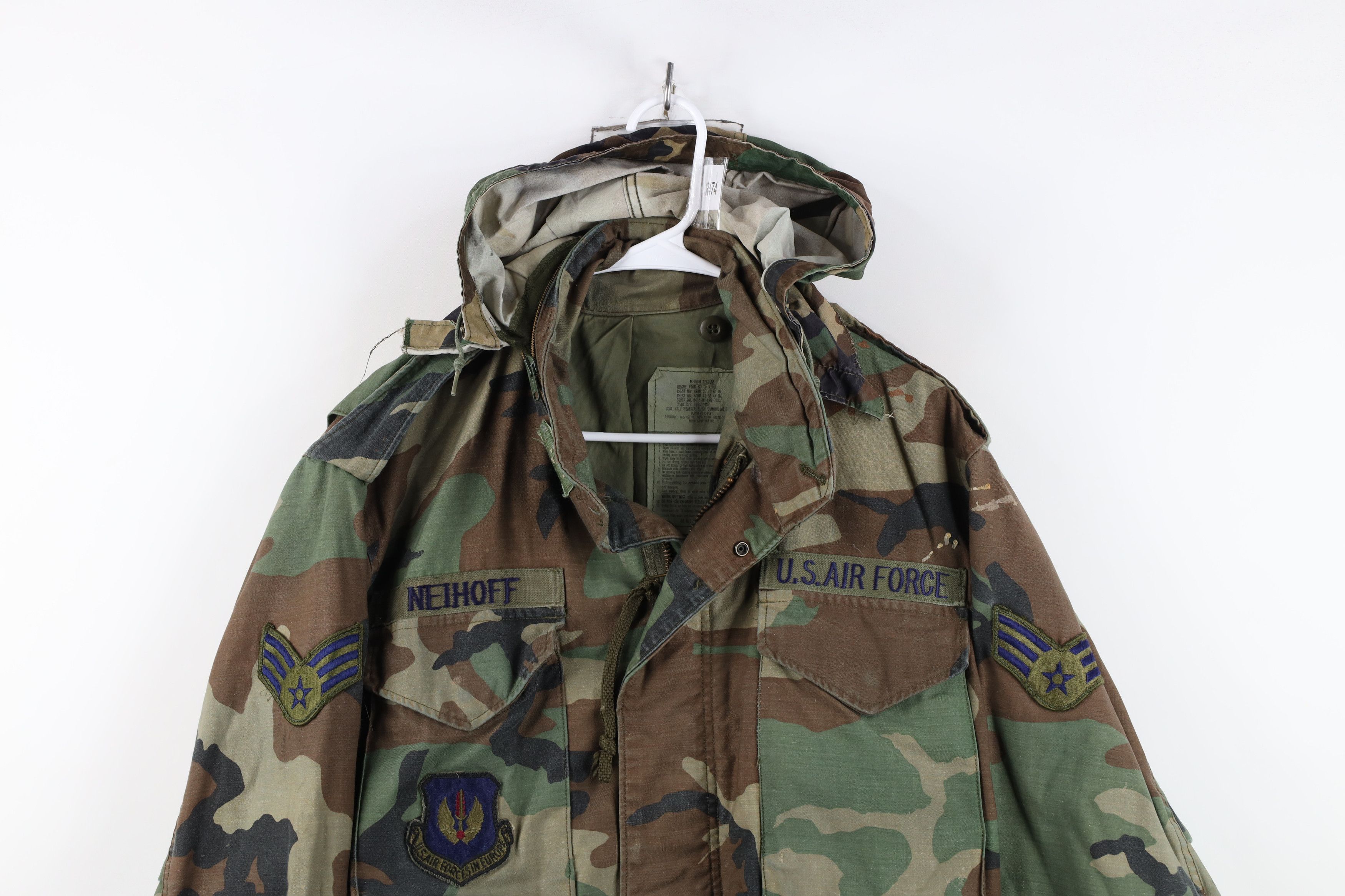 Alpha Industries Vintage 80s Alpha Industries Camouflage Field Jacket USA Size US M / EU 48-50 / 2 - 2 Thumbnail