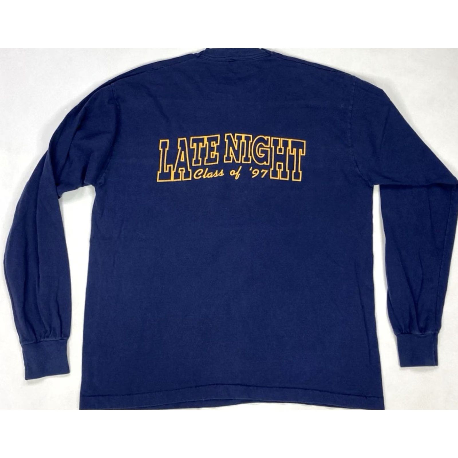 Fruit Of The Loom VINTAGE Fruit of the Loom CLASS OF 1997 Long Sleeve T-Shirt Men XL Blue 90s Graphic Print Crew Neck Size US XL / EU 56 / 4 - 4 Thumbnail