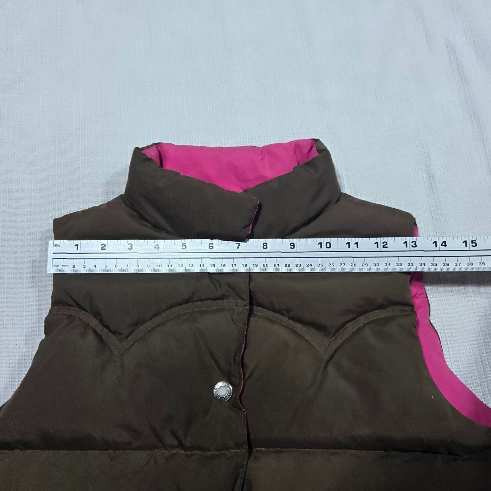 American Eagle Outfitters American Eagle Outfitters Vest Womens Medium Brown Full Zip Mock Neck Pockets Casual Softshell Size M / US 6-8 / IT 42-44 - 4 Thumbnail