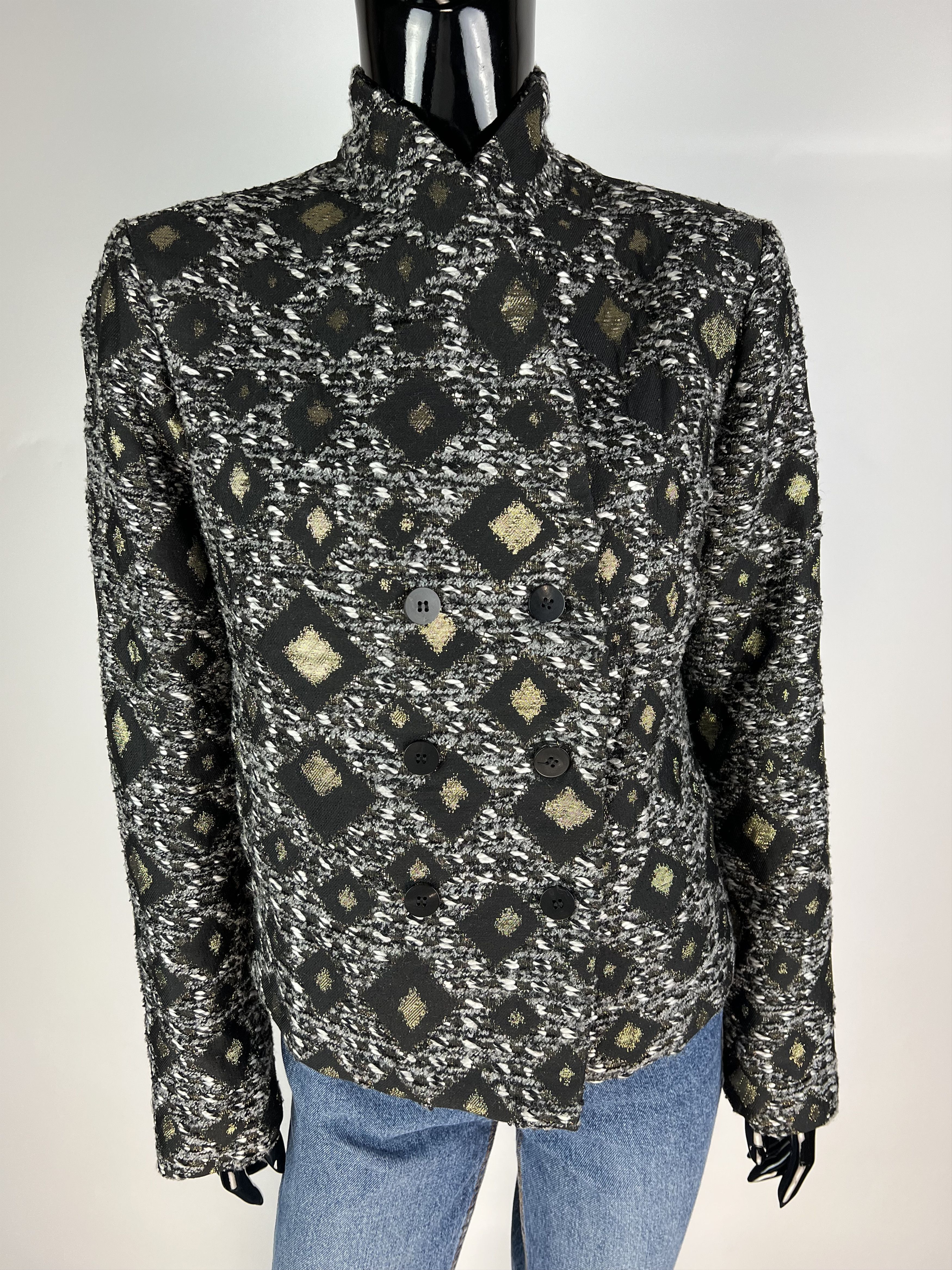 Lauren Ralph Lauren × Ralph Lauren Lauren Ralph Lauren Double Breasted Blazer Jacket Lurex Size M / US 6-8 / IT 42-44 - 6 Thumbnail