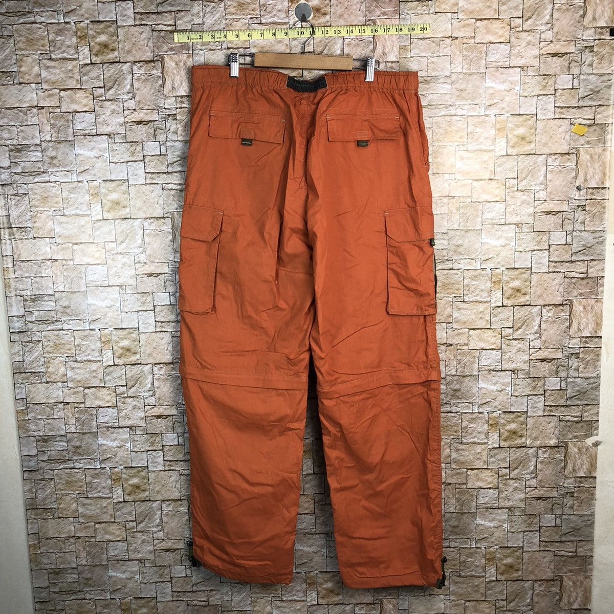 Japanese Brand Scommesso Orange Cargo Multipocket Pants #A580 Size US 33 - 12 Thumbnail