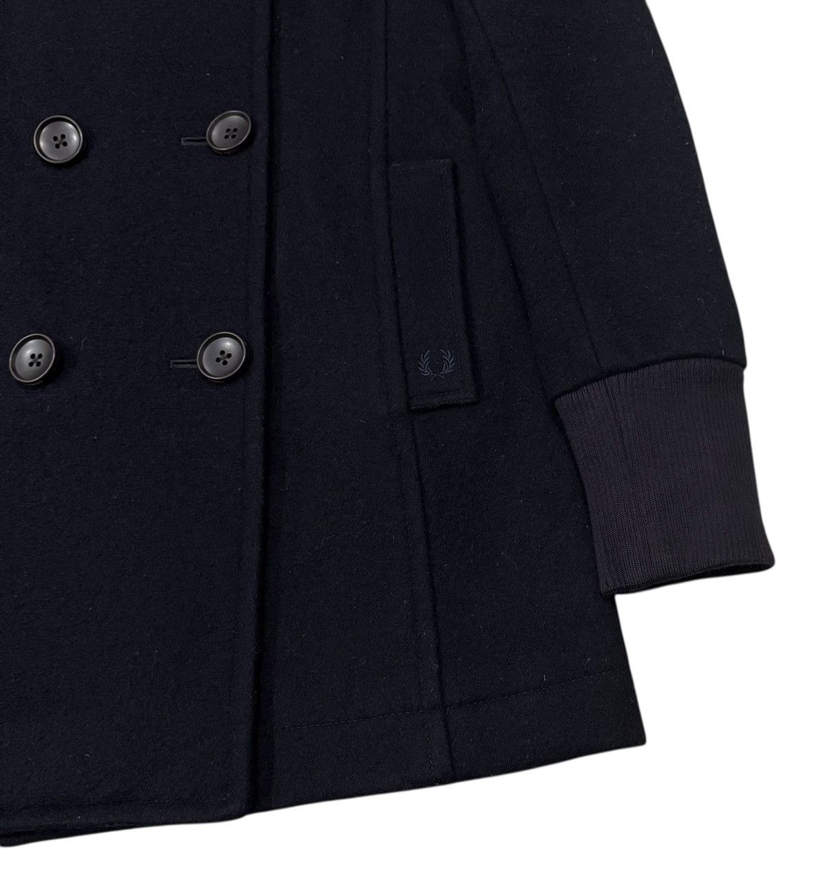 Fred Perry Vintage Fred Perry Wool Double Collar Long Jacket Size M / US 6-8 / IT 42-44 - 3 Thumbnail
