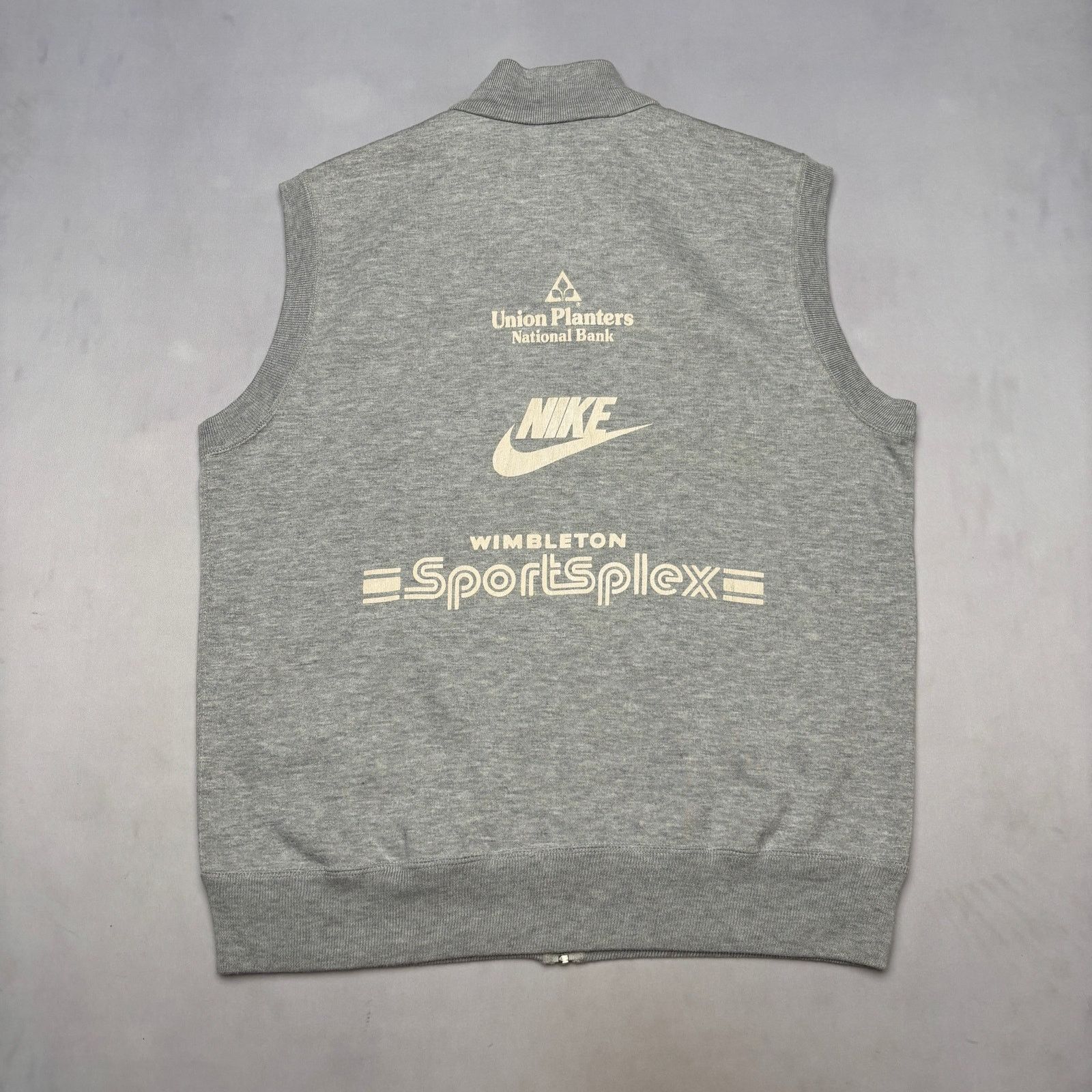 Nike × Vintage Vintage 80s Nike 1987 Liberty Bowl 10K Fleece Vest Large Size US L / EU 52-54 / 3 - 3 Thumbnail
