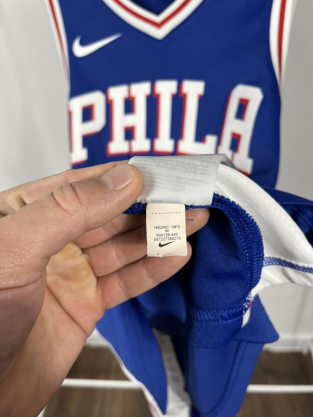 Nike Nike NBA 76ers Jimmy Butler #23 Swingman Jersey Blue Size M Size US M / EU 48-50 / 2 - 9 Thumbnail