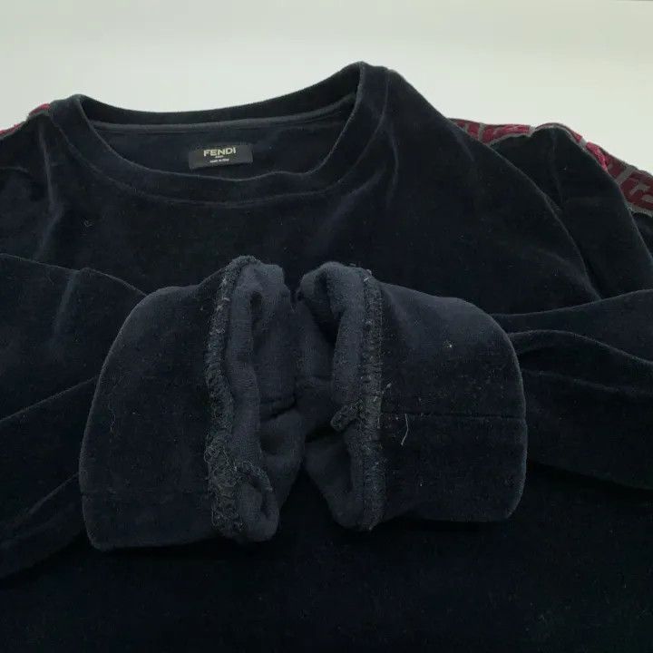 Fendi Fendi FW21 Black Logo Sweatshirt for Men -2507 Size US M / EU 48-50 / 2 - 6 Thumbnail