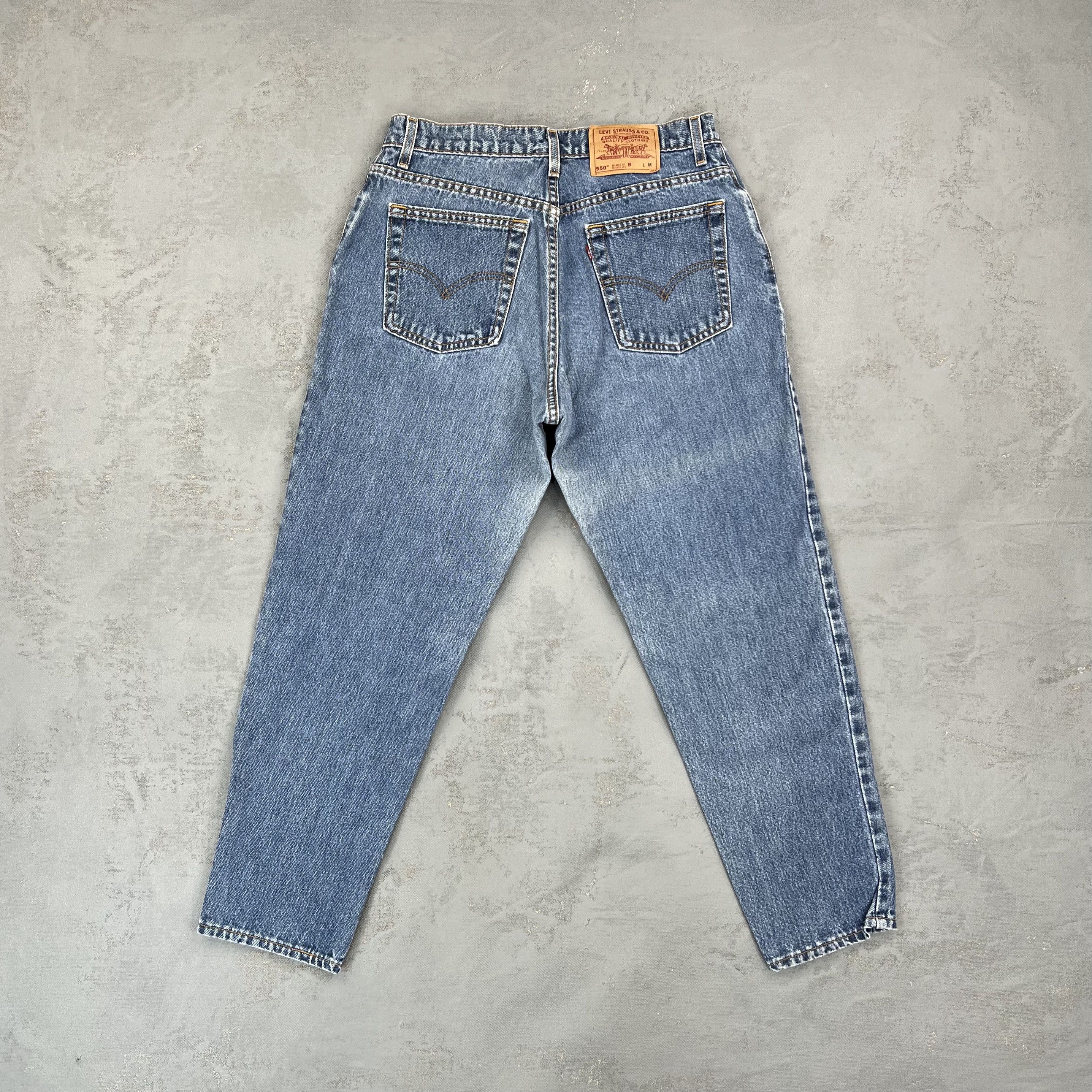 Levi's Vintage 1997 Levi's 550 Relaxed Tapered Jeans MADE IN USA Size 31" - 6 Thumbnail