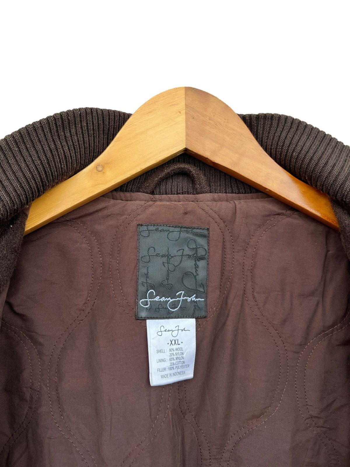 Sean John Sean John Baggy Boxy 3XL Oversized Brown Varsity Jacket Size US XXL / EU 58 / 5 - 9 Thumbnail