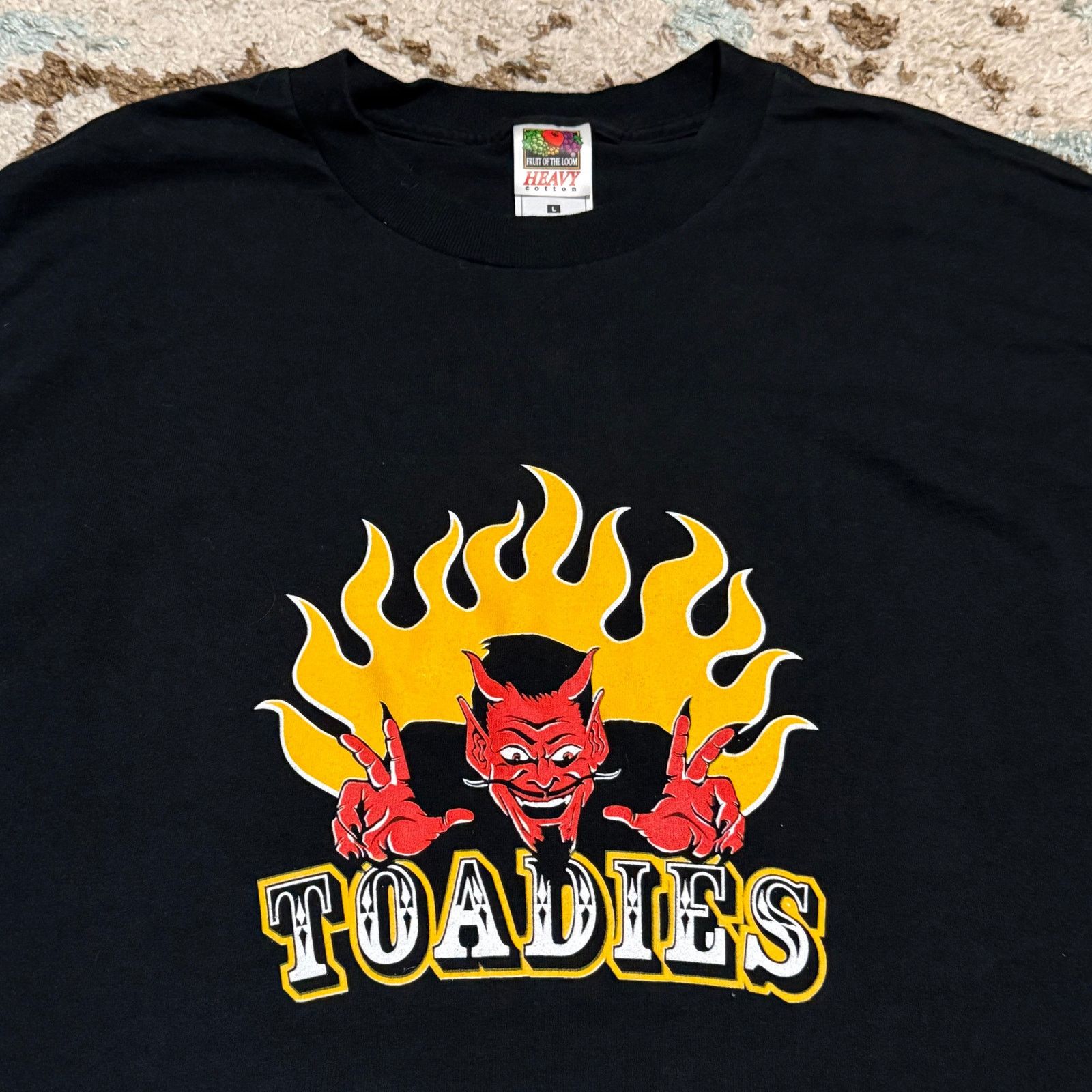 Band Tees × Fruit Of The Loom × Vintage Vintage Toadies Devil Band Shirt Large Alt Rock Grunge Size US L / EU 52-54 / 3 - 1 Thumbnail