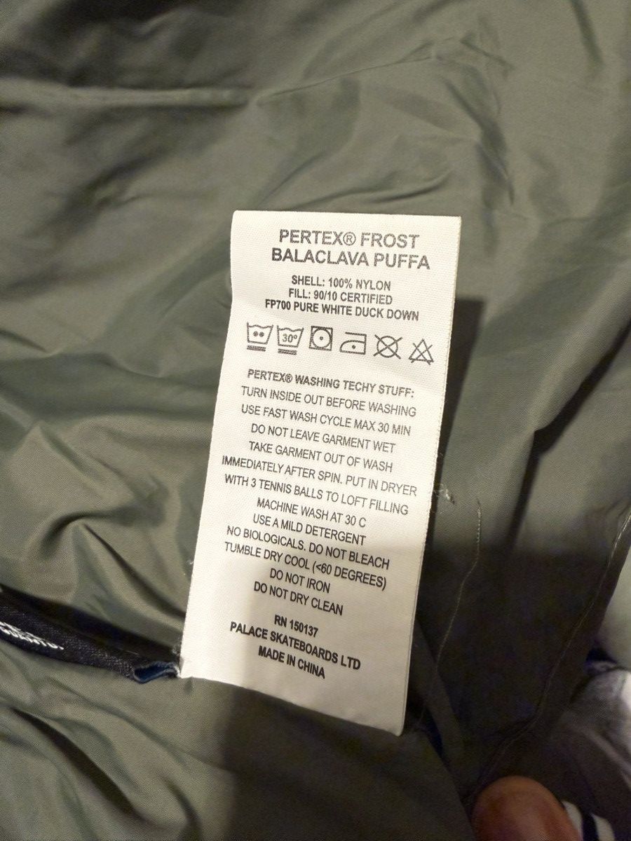 Palace Palace PERTEX FROST BALACLAVA PUFFA Size US S / EU 44-46 / 1 - 8 Thumbnail