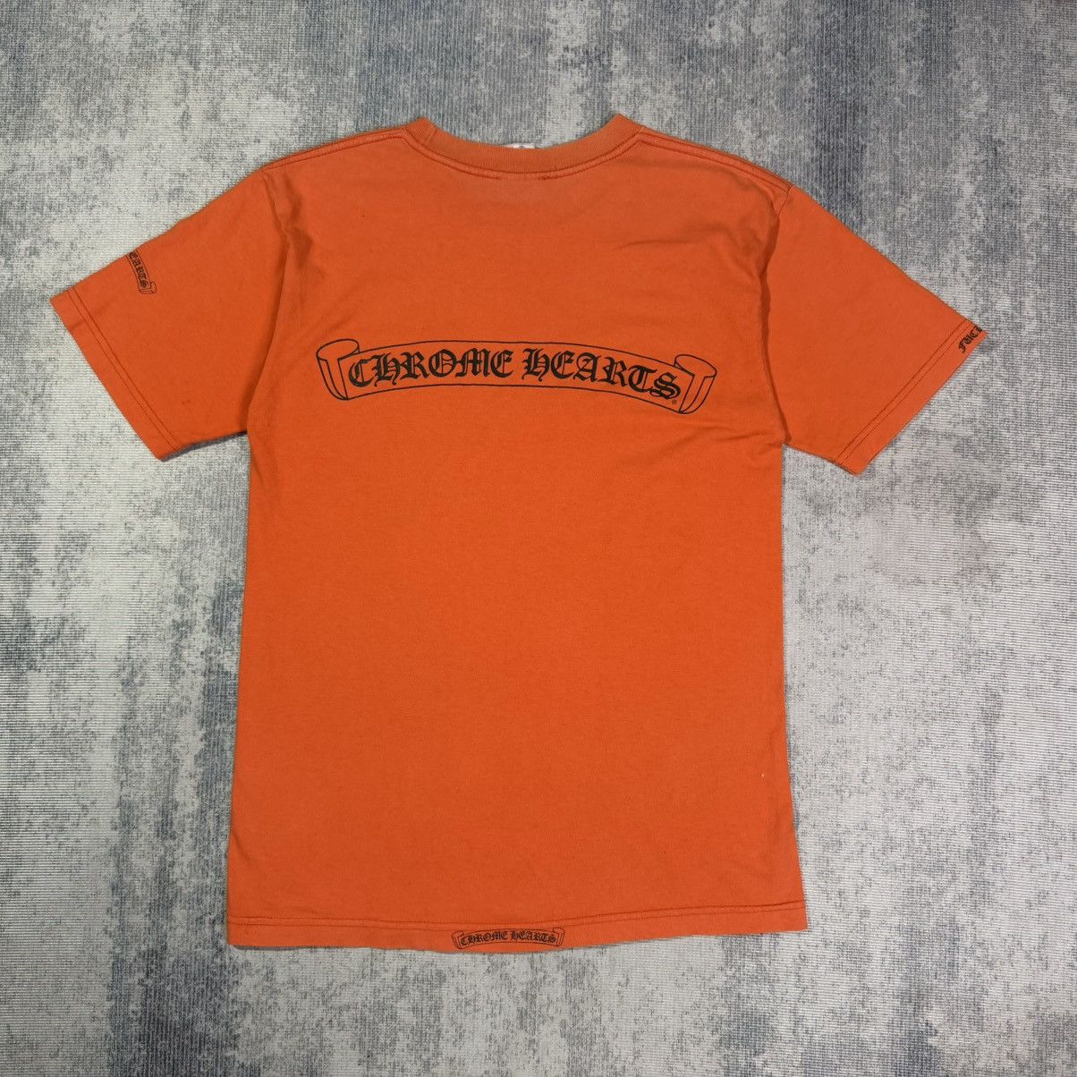 Chrome Hearts Vintage! Orange Scroll Script Pocket tee Size US M / EU 48-50 / 2 - 1 Thumbnail
