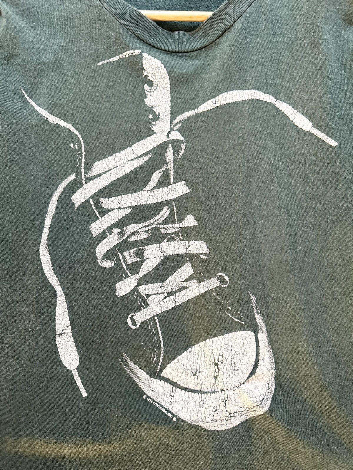 Converse × Vintage Vintage 90’s Converse Chuck Taylor High Graphic Tee Faded Size US XL / EU 56 / 4 - 2 Thumbnail
