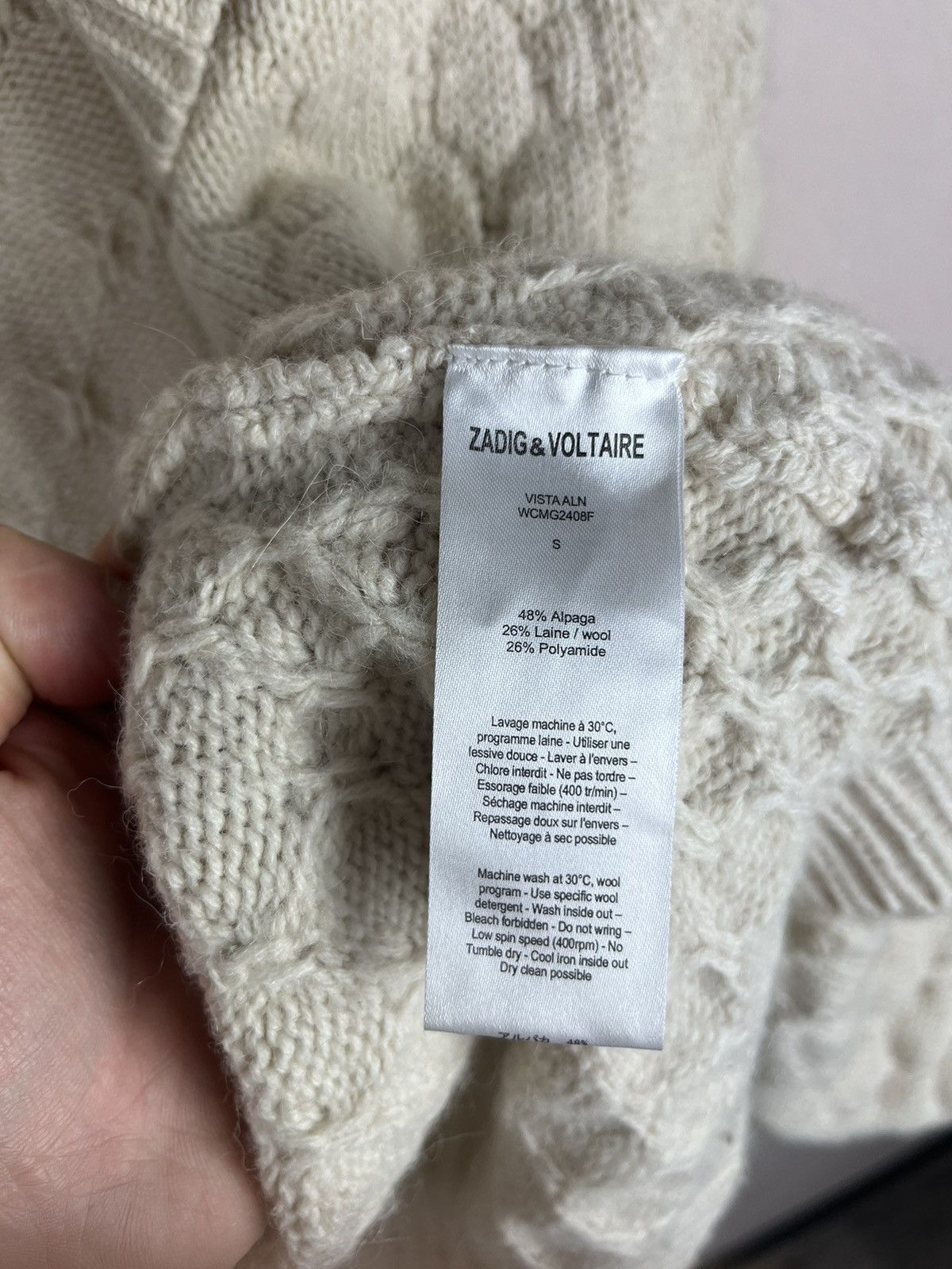 Zadig & Voltaire Zadig & Voltaire Wool Hooded Open Front Cardigan Sweater Size S / US 4 / IT 40 - 5 Thumbnail