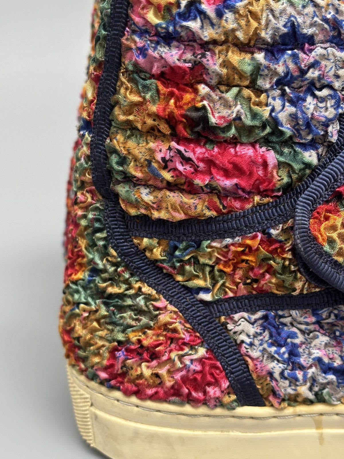 Raf Simons S/S 2013 Raf Simons Velcro Floral High Top Sneakers Size US 7 / EU 40 - 7 Thumbnail