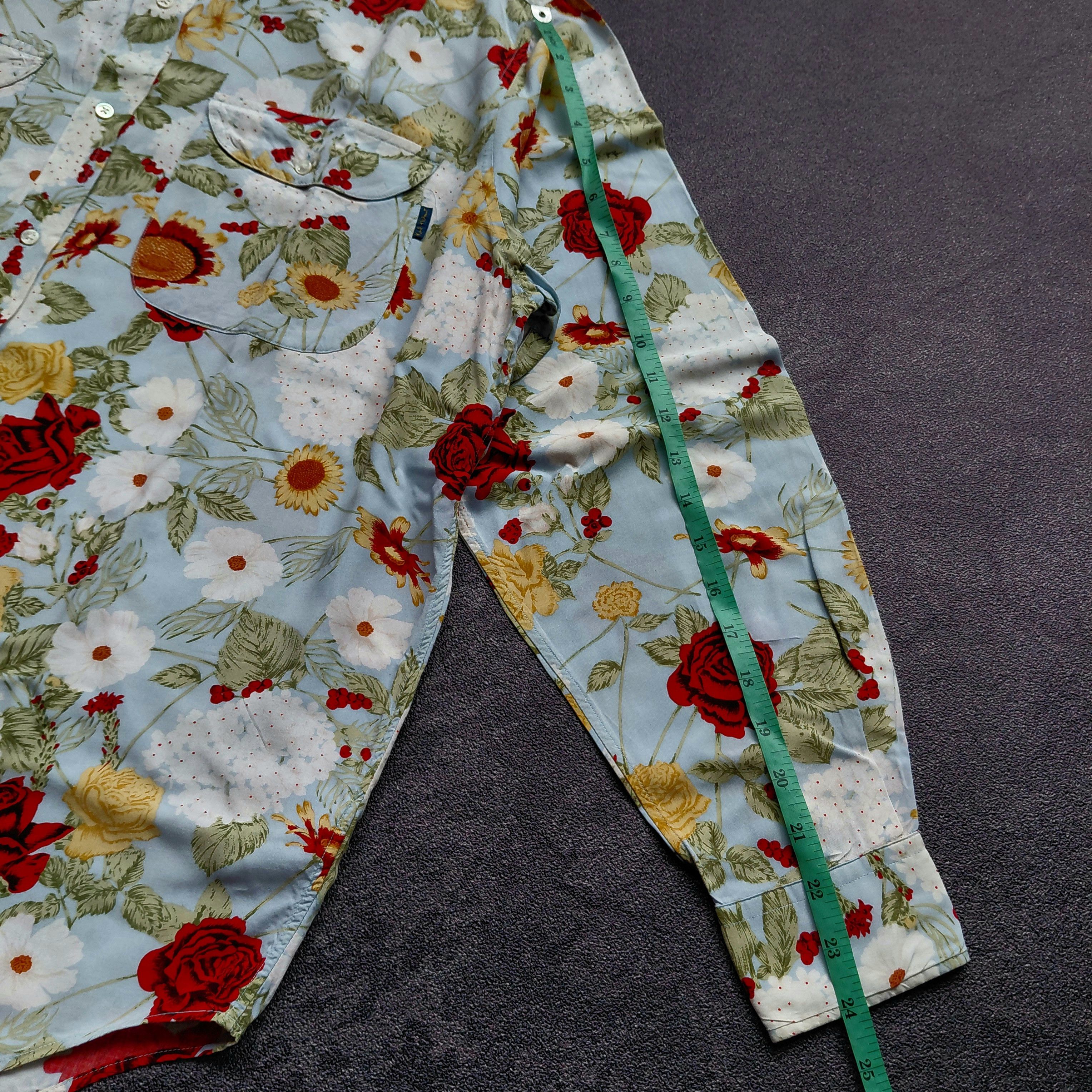 Karl Helmut Karl Helmut Flower Shirt Size US L / EU 52-54 / 3 - 12 Thumbnail