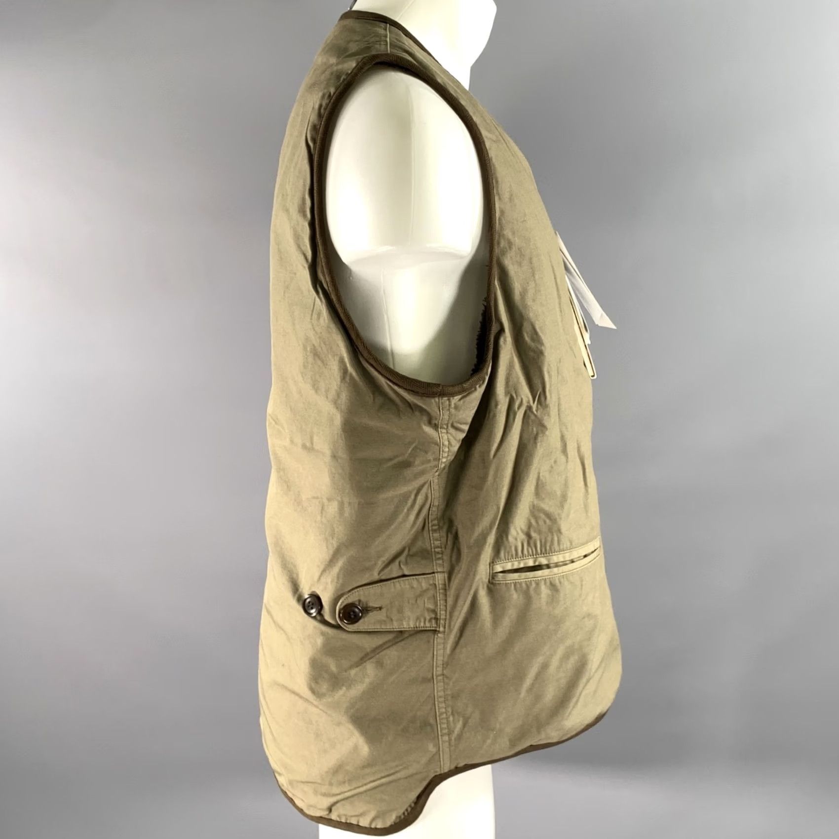 Visvim VISVIM Vest M Olive Nylon Cotton Blend Reversible Mens Size US M / EU 48-50 / 2 - 4 Thumbnail
