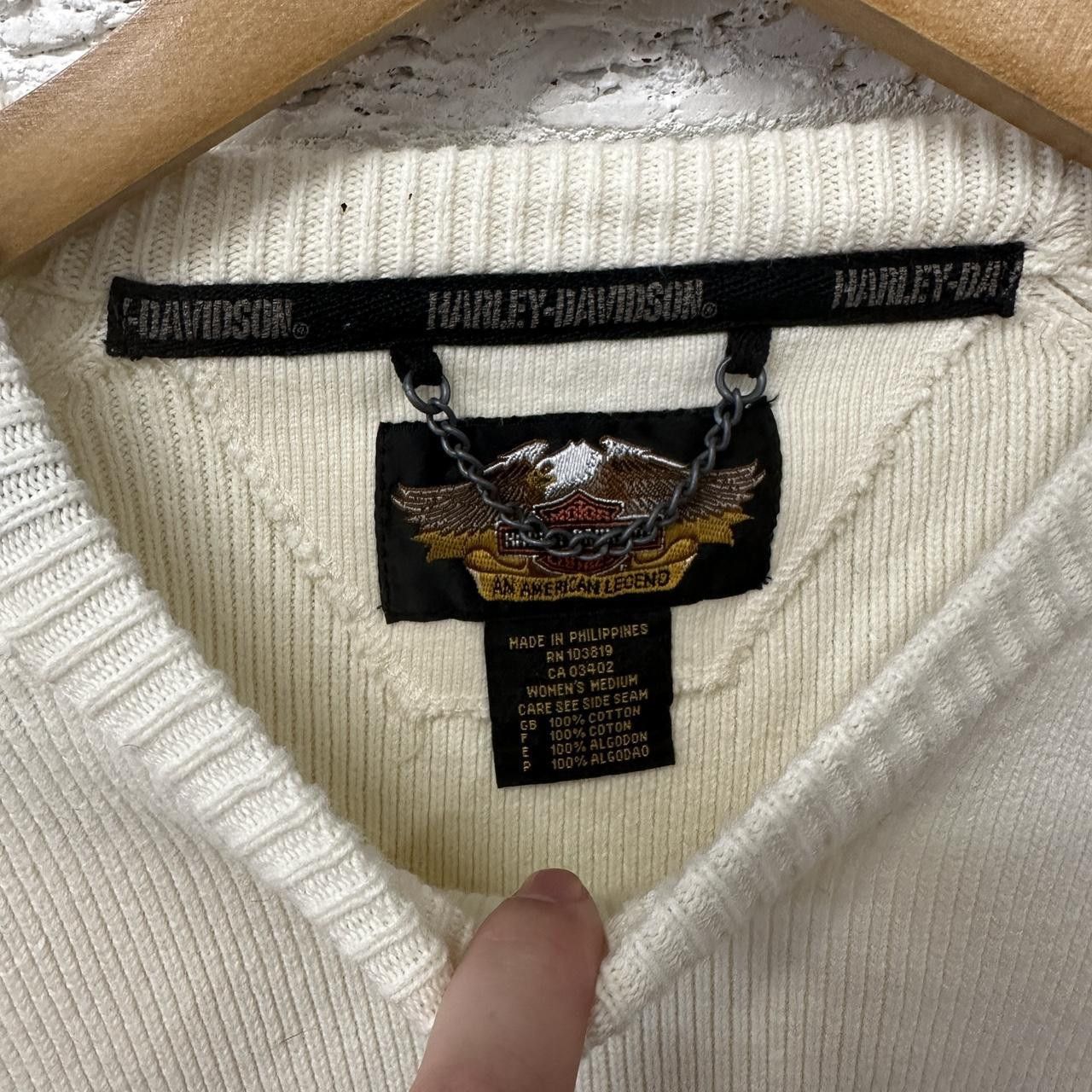 Harley Davidson Vintage Harley Davidson Women’s Cableknit Sweater Medium Size S / US 4 / IT 40 - 4 Thumbnail