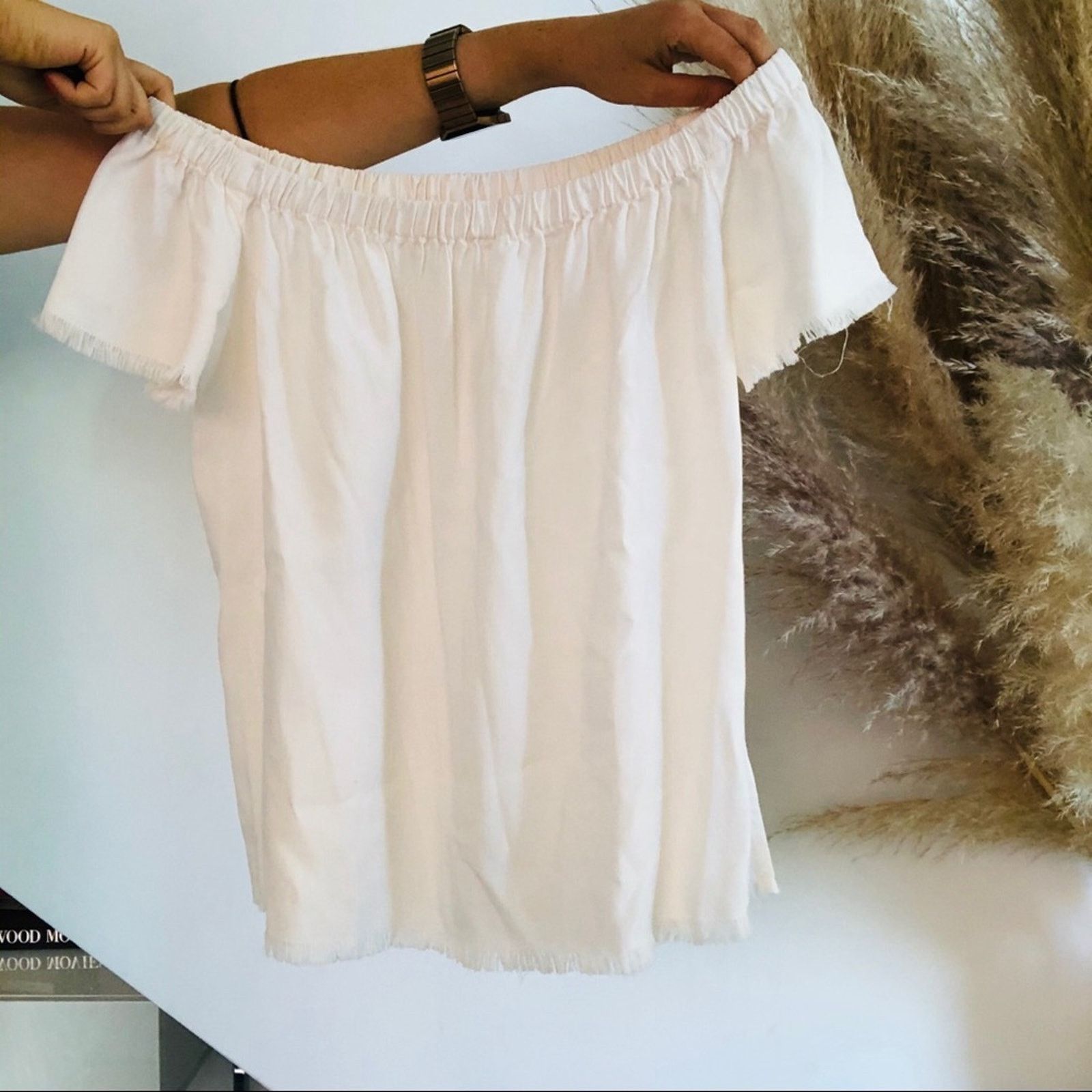 Anthropologie ANTHROPOLOGIE Cloth Stone Raw Blush Pink Top Shirt Blouse Size M / US 6-8 / IT 42-44 - 6 Thumbnail