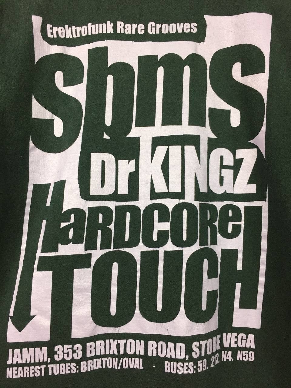 Vintage Vtg SBMS Crew Elektrofunk Rare Grooves London Club Scene Tee Size US L / EU 52-54 / 3 - 4 Thumbnail