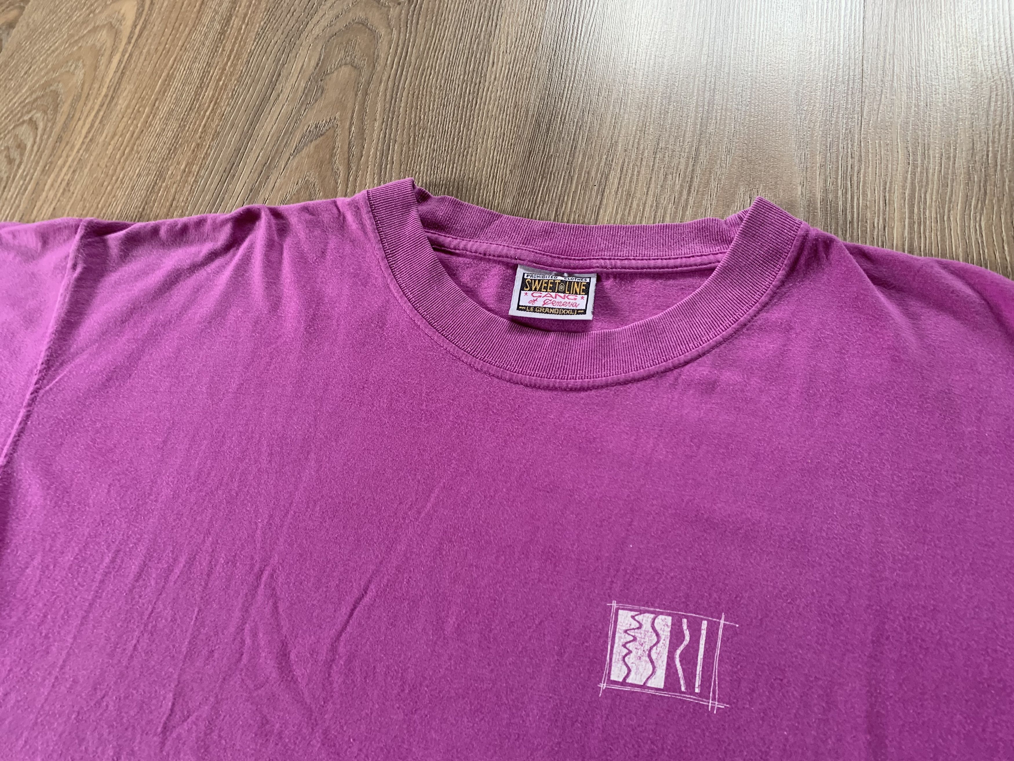 Other Sweet Line Gang Vintage Cotton T Shirt Size US XXL / EU 58 / 5 - 4 Thumbnail