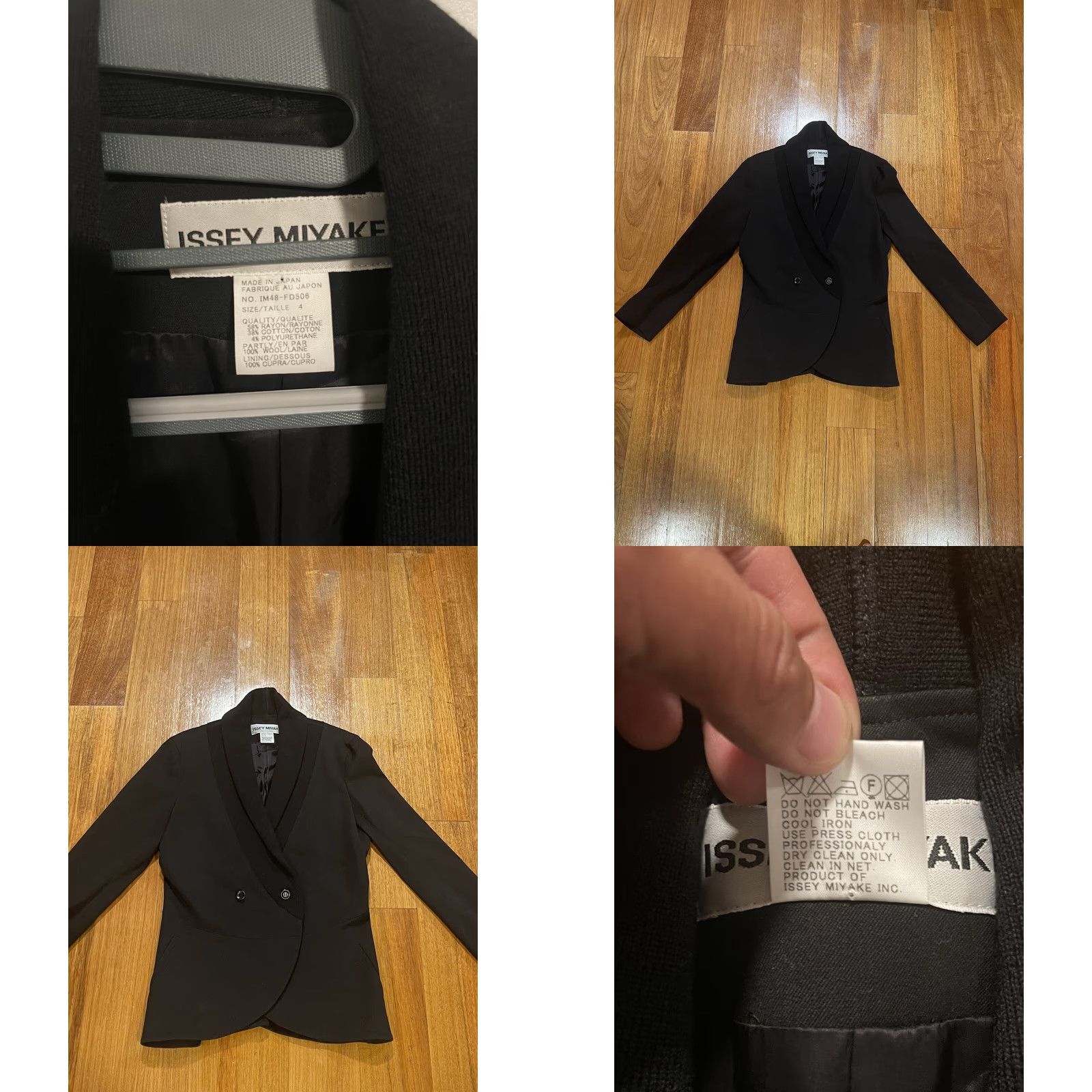 Issey Miyake Women's Rare Issey Miyake Black Blazer Jacket Size 4 Made In Japan User: Women's Rare Issey Miyake Black Blazer Jacket Size 4 Made In Japan Size S / US 4 / IT 40 - 8 Thumbnail