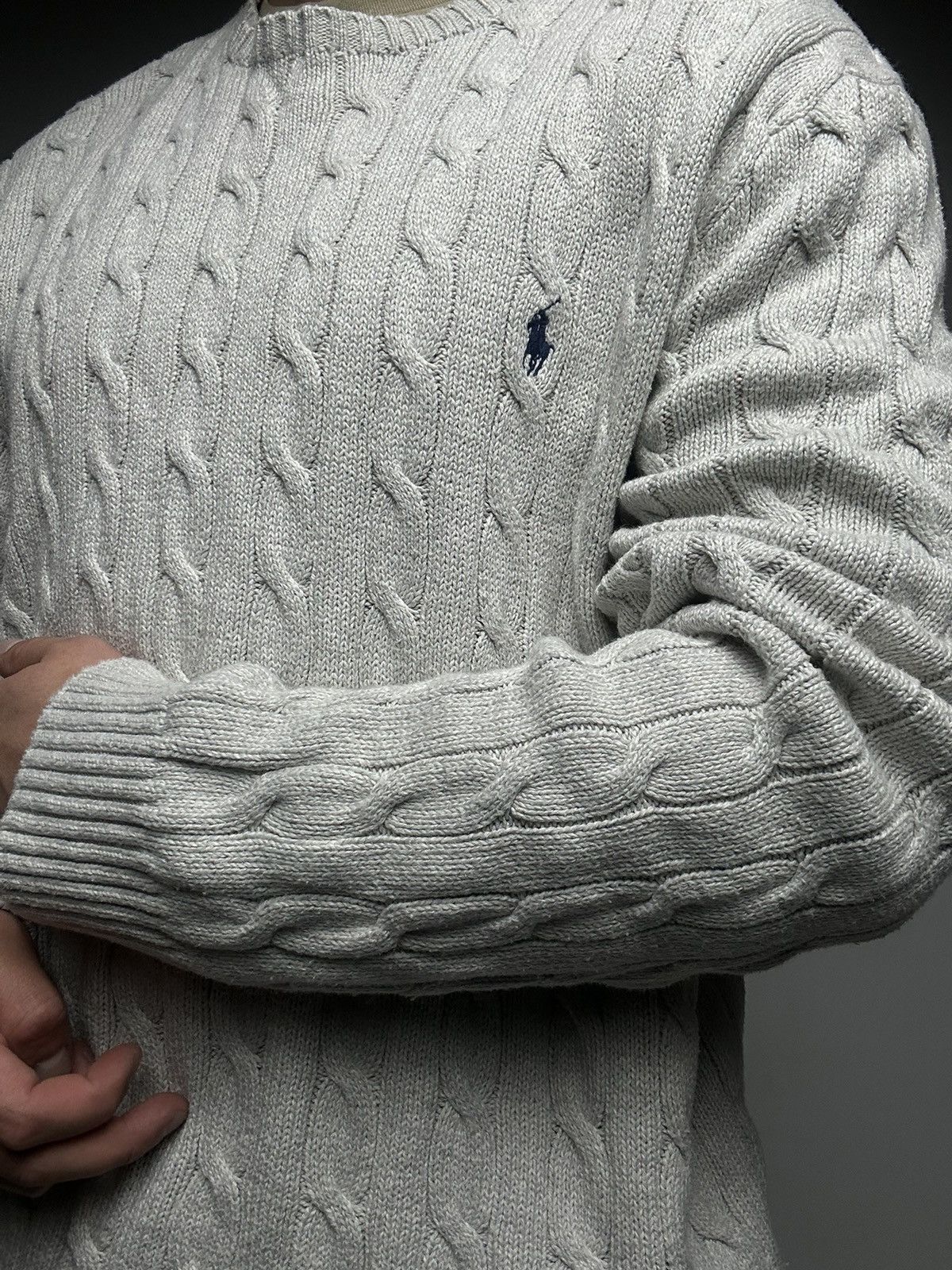 Polo Ralph Lauren Mens Knitwear Polo Ralph Lauren Cable Sweater Oldmoney Size US XXL / EU 58 / 5 - 7 Thumbnail