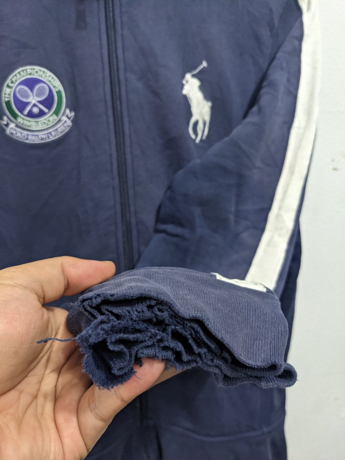 Polo Ralph Lauren × Vintage DISTRESSED POLO RALPH LAUREN TENNIS SWEATER Size US M / EU 48-50 / 2 - 9 Thumbnail