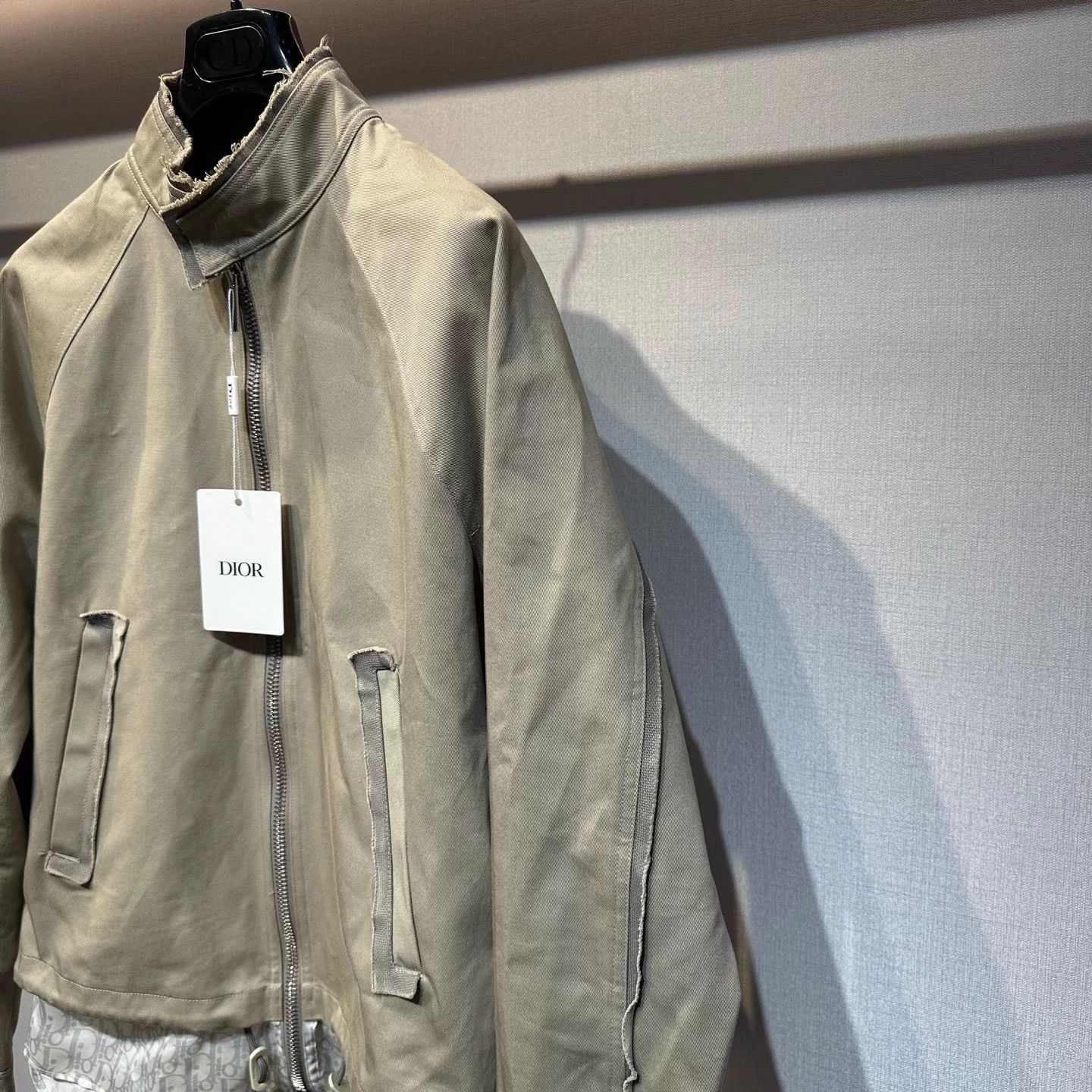 Dior Dior Oblique Print Silk-Lined Layered Zip Jkt 46 Size US S / EU 44-46 / 1 - 3 Thumbnail
