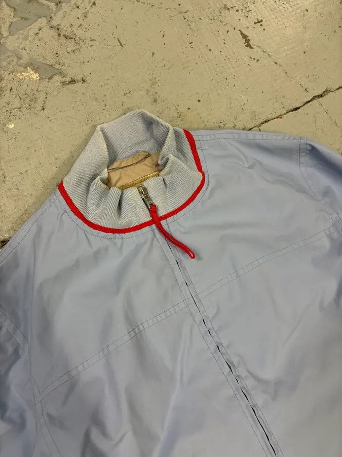 Prada 2000s Prada Light Blue Nylon Sport Racer Jacket Size M / US 6-8 / IT 42-44 - 5 Thumbnail