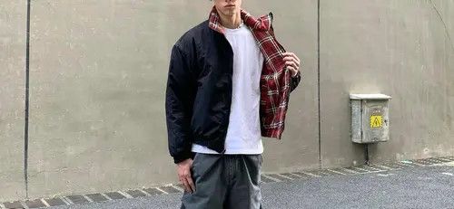 VIBE Reversible Jacket - Black and Red Plaid Size US M / EU 48-50 / 2 - 1 Thumbnail