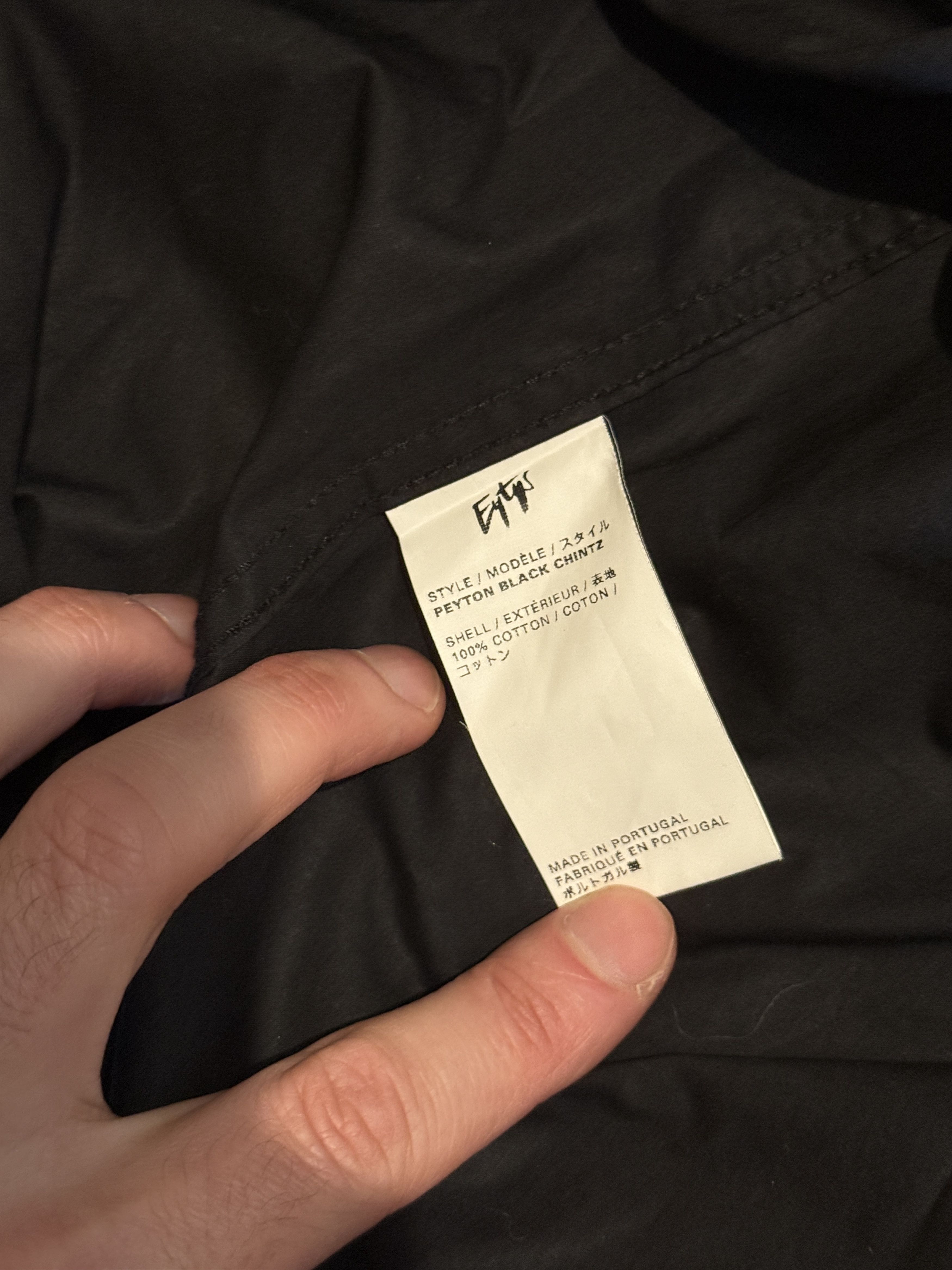 Eytys Waxy Black button up shirt Size US L / EU 52-54 / 3 - 3 Thumbnail
