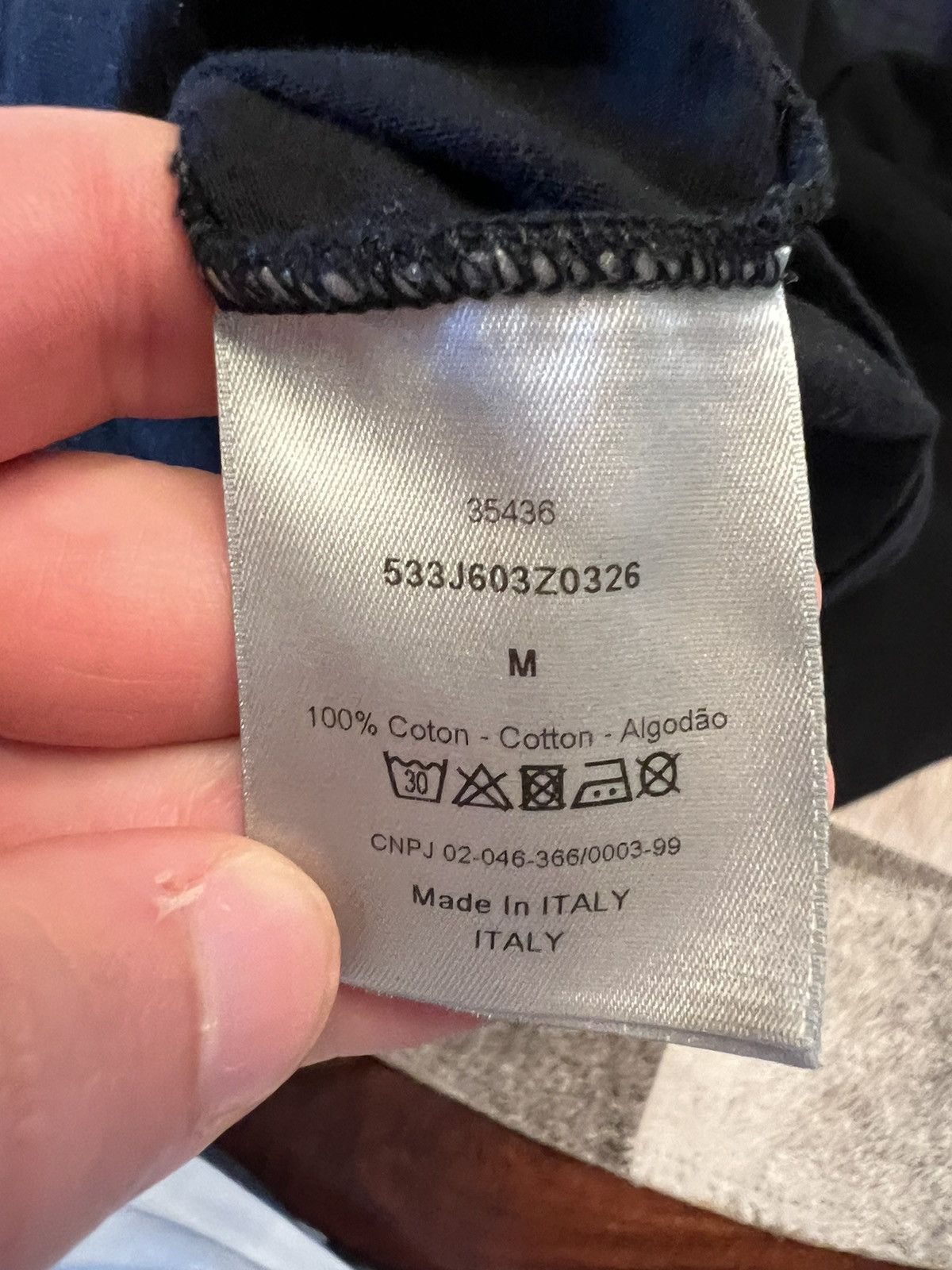 Dior Dior Black/Plaid Tee Size US M / EU 48-50 / 2 - 5 Thumbnail